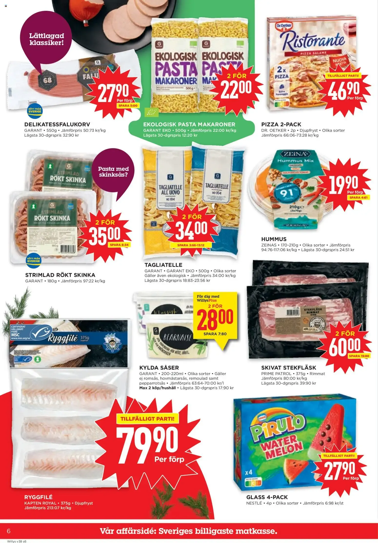 Willys erbjudanden från 14/09/2026 - 20/09/2026 > Reklamblad nuvarande rabatter från 14 september till 20 september 2026 - Reklamblad sidor 6