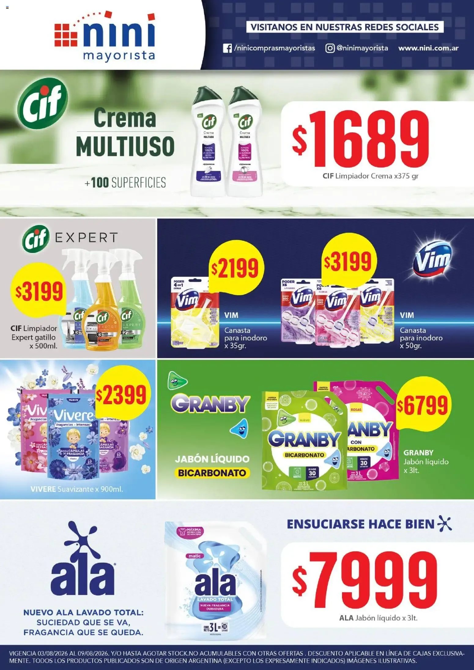 Ofertas de NINI Mayorista ofertas del 03/08/2026 - 09/08/2026 3 de agosto al 9 de agosto 2026 - Página 12 del catálogo