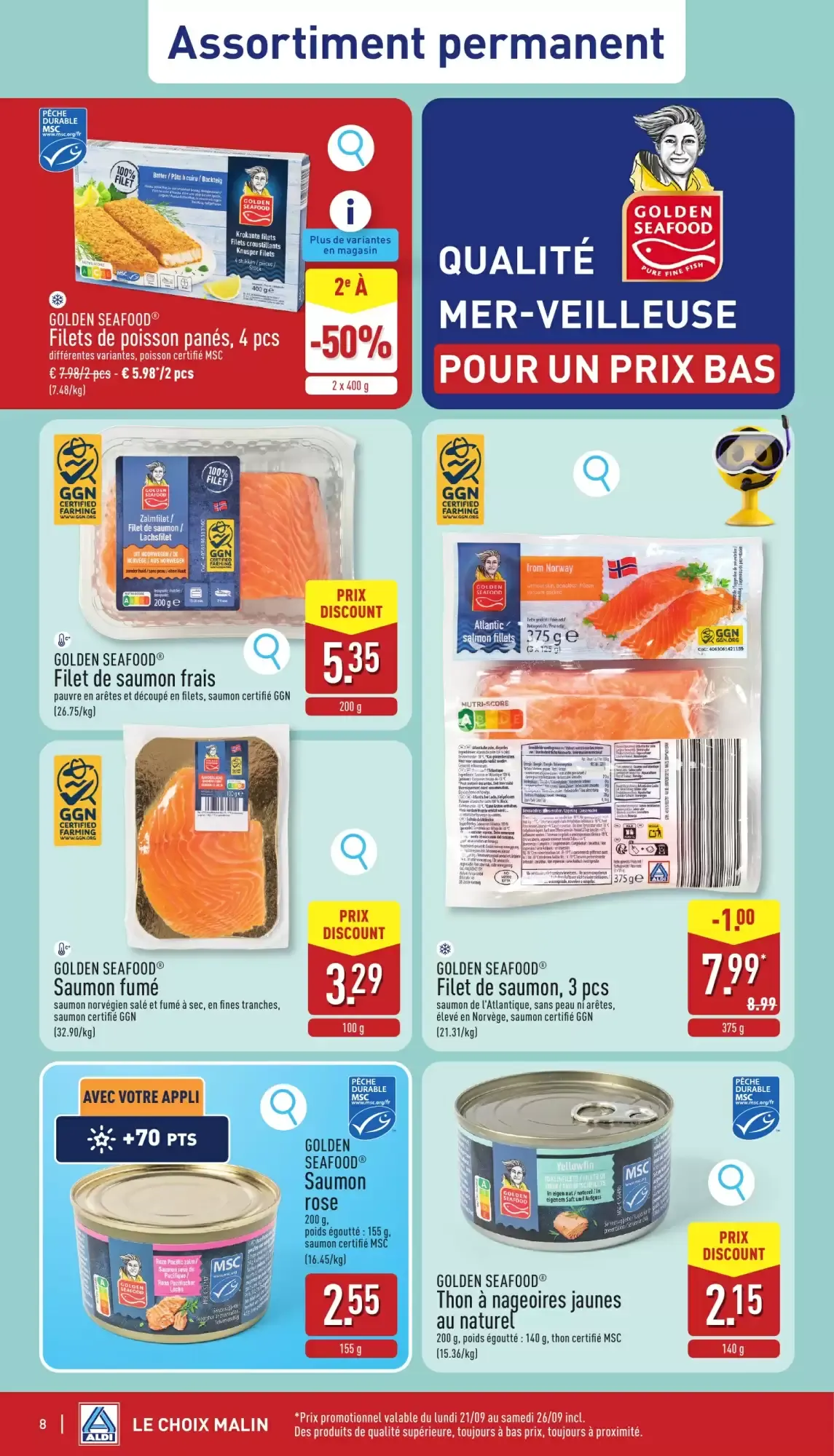 ALDI Dépliant du 21/09 au 26/09 van 21 september tot 26 september 2026 - folder pagina 8