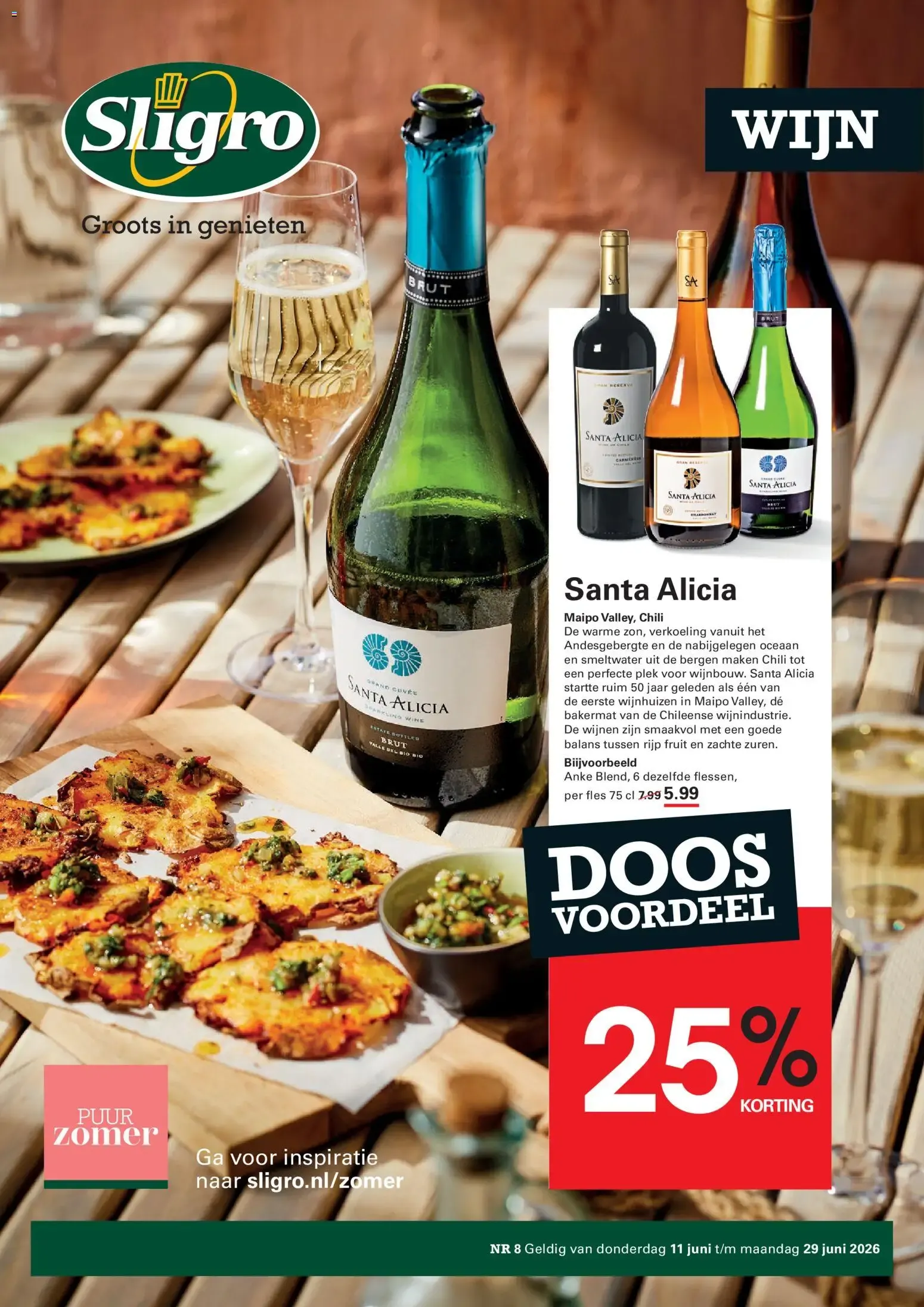 Sligro: Wijn en Zomer van 11 juni tot 29 juni 2026 - Folder pagina 1