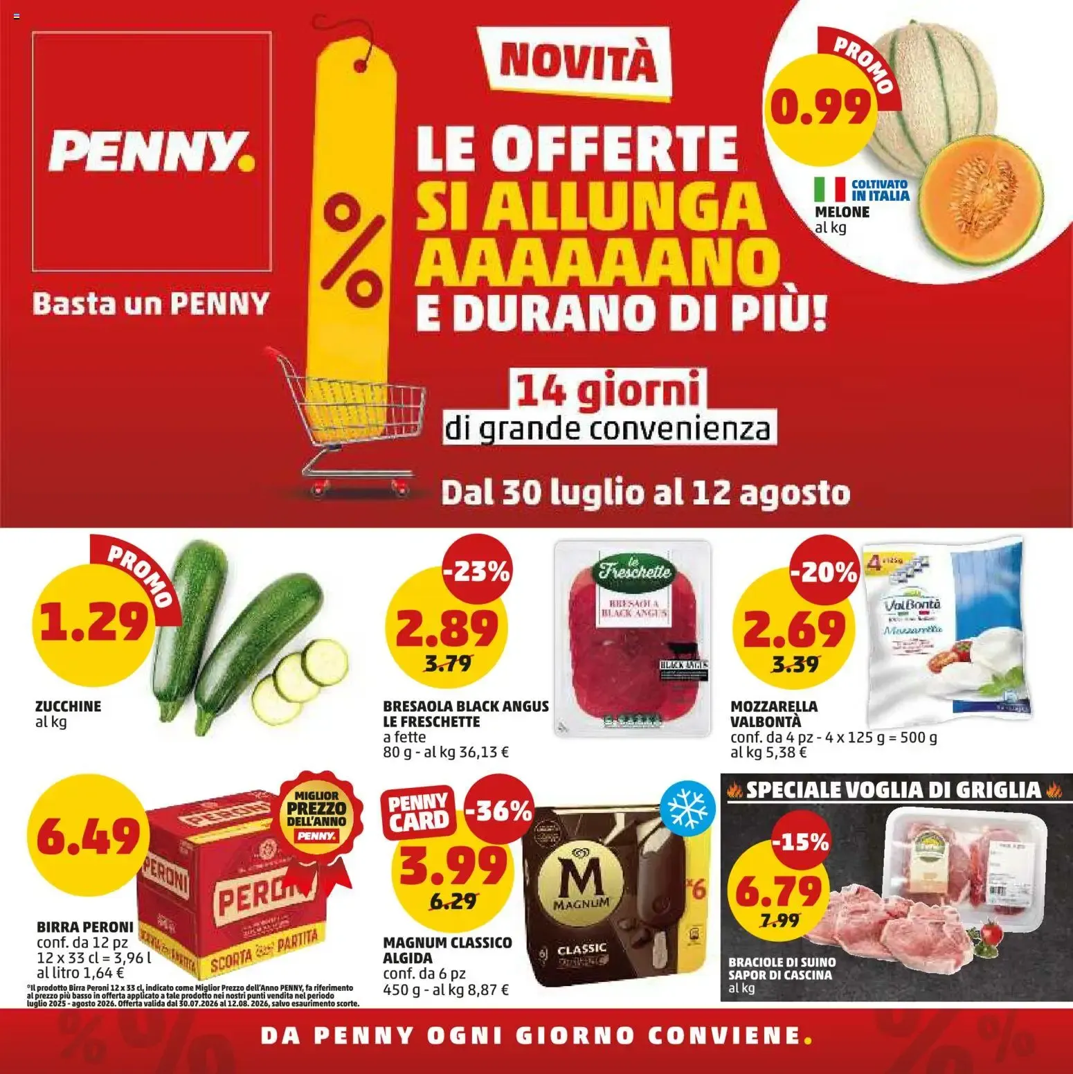 Volantino PENNY dal 30/07/2026 anteprima da 30 luglio a 12 agosto di 2026 - Pagina del volantino 1
