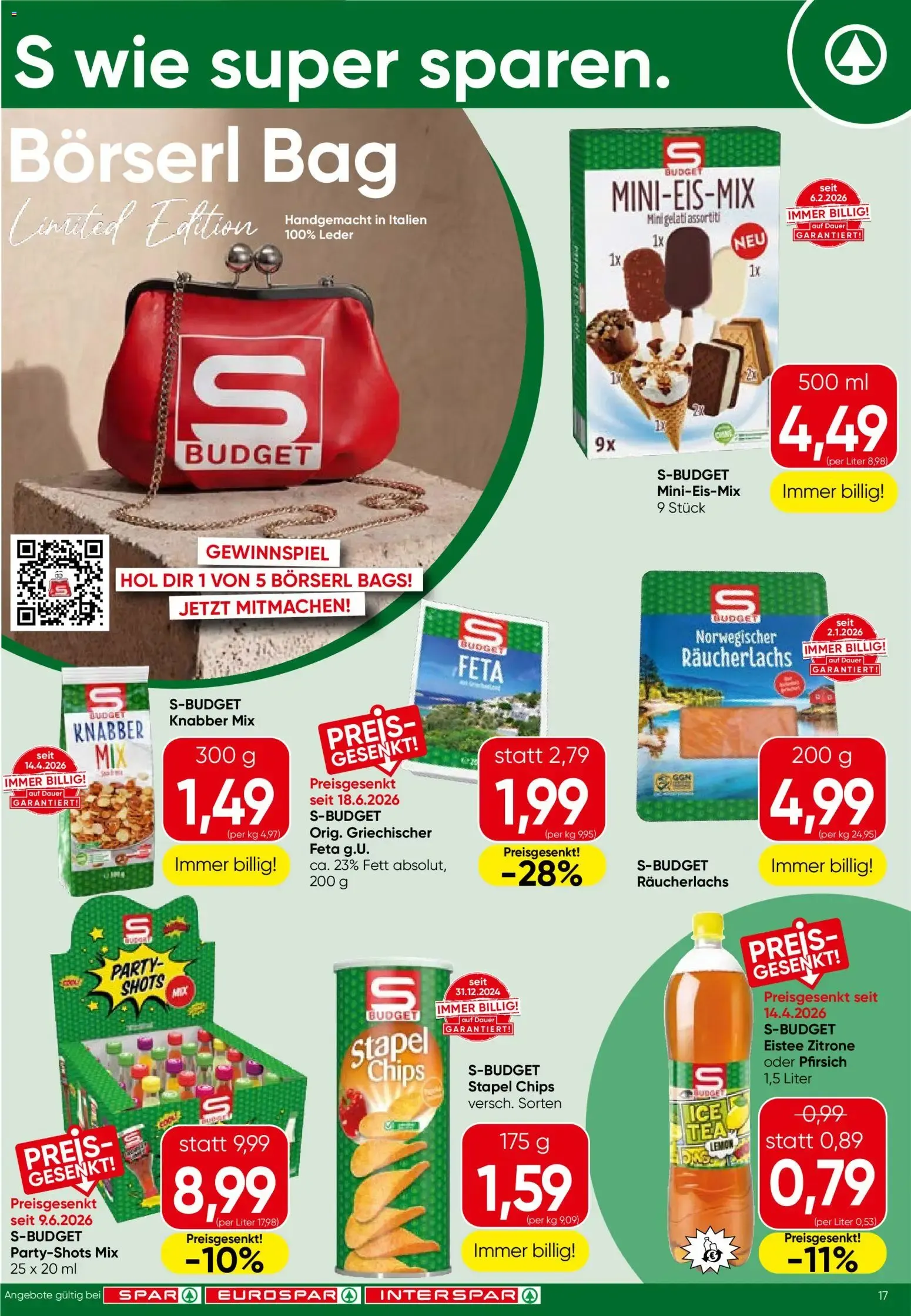 Spar Flugblatt - Salzburg (18.06.2026) - Angebote und Prospekt von 18. Juni bis 30. Juni 2026 - Flugblätt seite 17