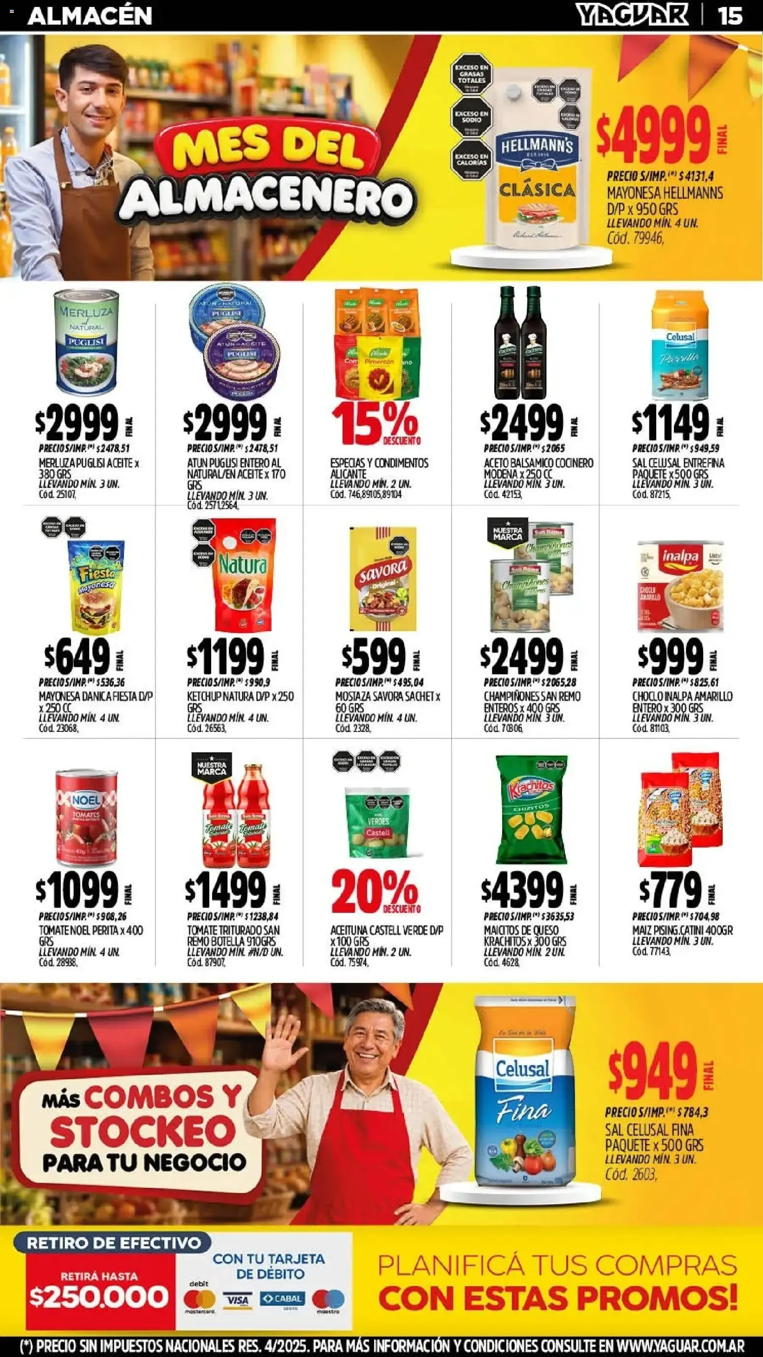 Ofertas de Mayorista Yaguar - Mes del Almacenero 21 de septiembre al 27 de septiembre 2026 - Página 15 del catálogo