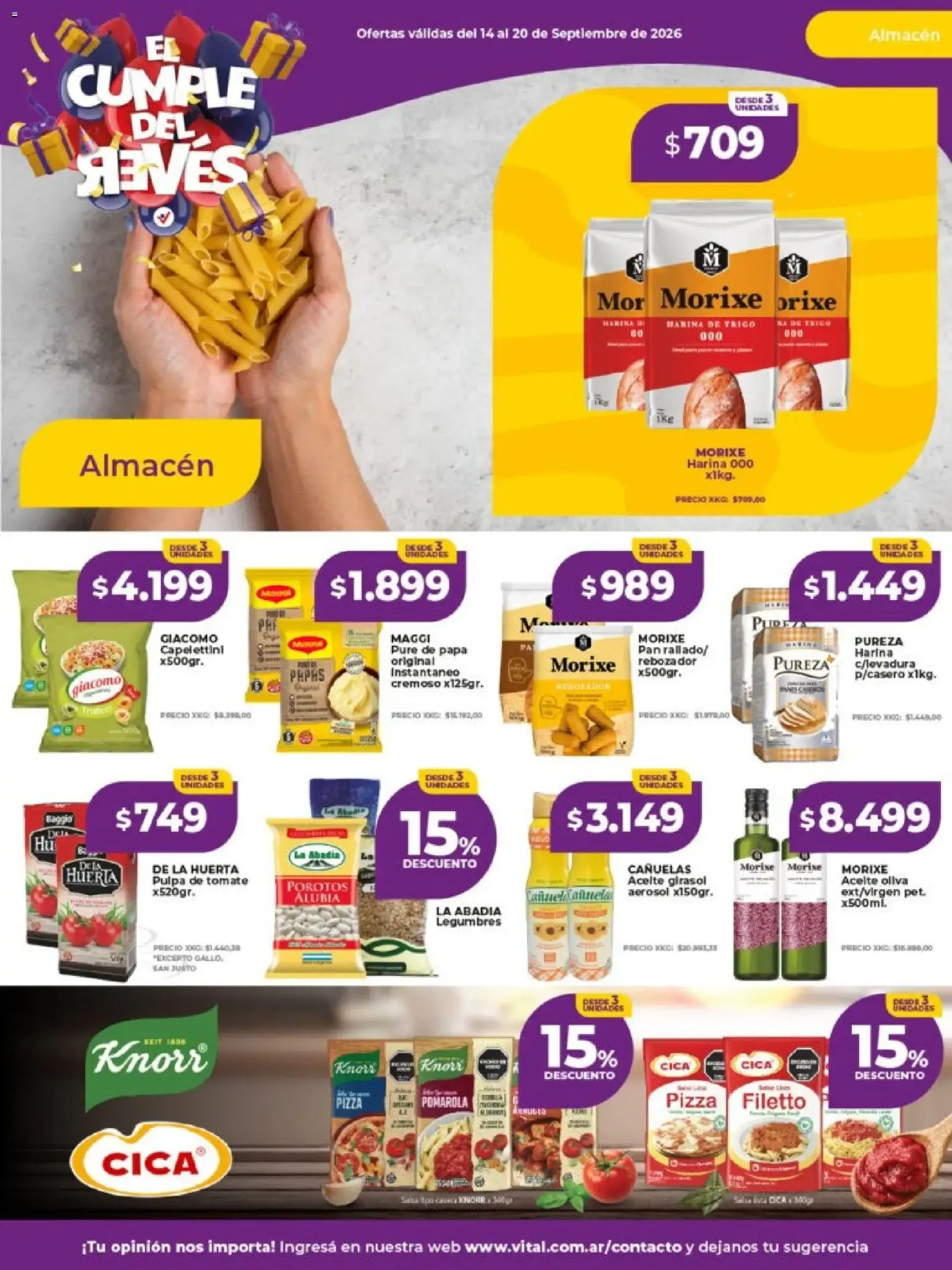 Ofertas de Vital - Ofertas || del 14/09/2026 - 20/09/2026 || Catálogo 14 de septiembre al 20 de septiembre 2026 - Página 16 del catálogo