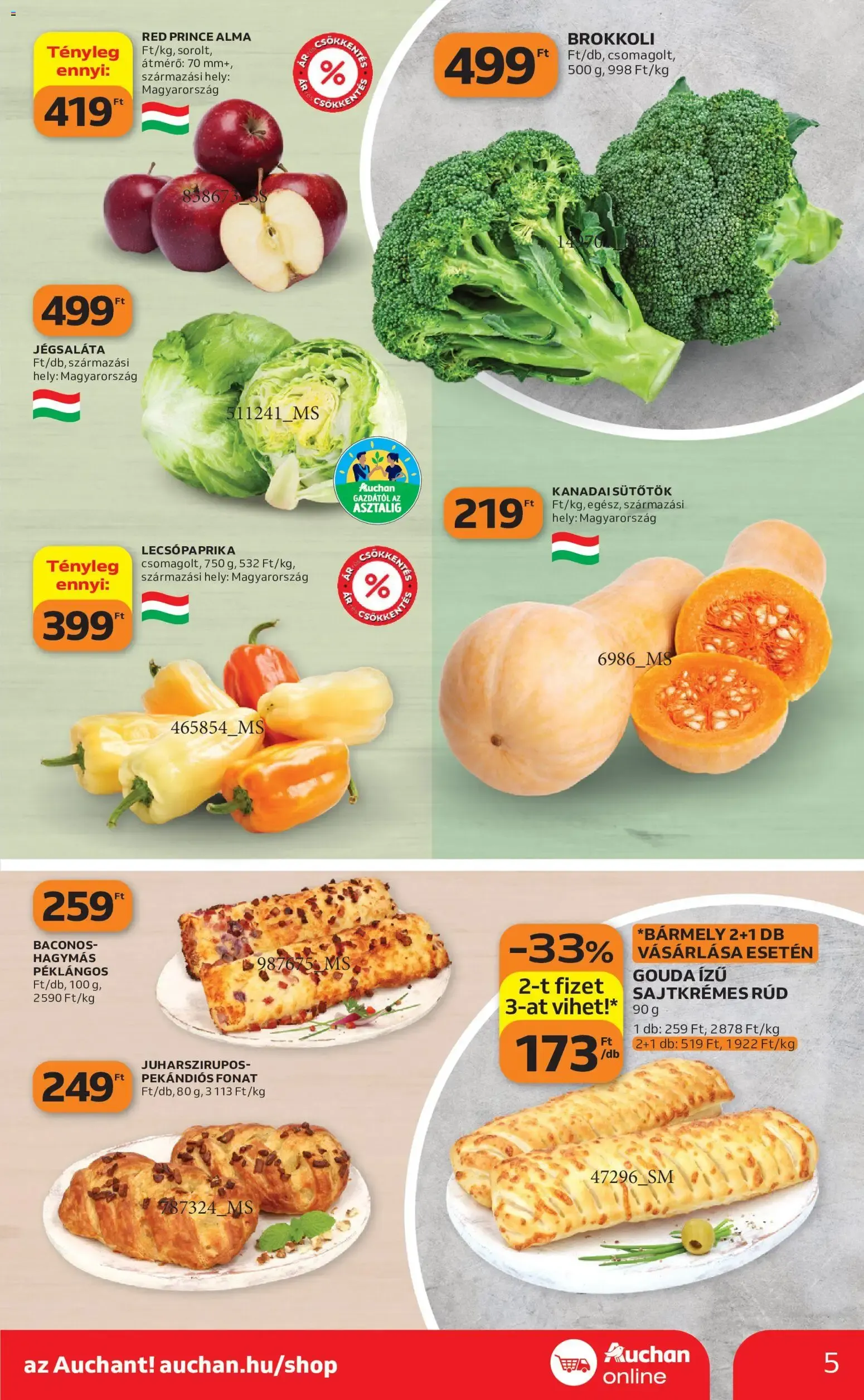 Katalógus Auchan Szupermarket akciós újság - 2026.10.15. -tól/töl > akció, lapozható szórólap 🛍️ október 15.-tól október 21.-ig 2026. - Oldal 5