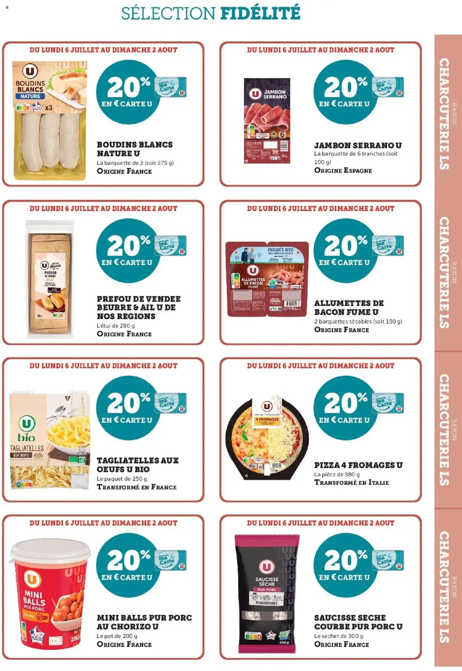 Hyper U - Ma sélection Carte U Juillet à partir du 06/07/2026 - promo en ligne du 6 juillet au 2 août 2026 - Catalogue page 3