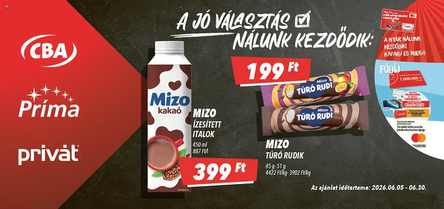 CBA Aktuális óriásplakátok - 2026.06.05. -tól/töl > akció, lapozható szórólap 🛍️