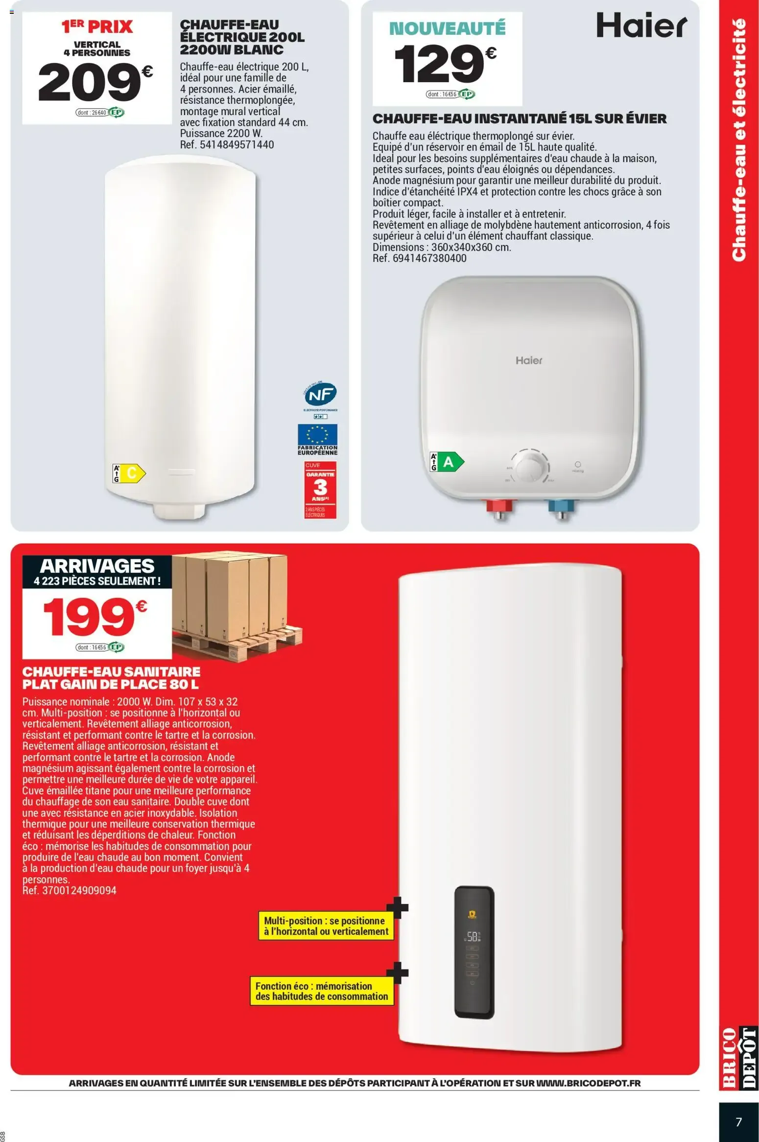 Brico Dépôt catalogue à partir du 05/06/2026 - promo en ligne du 5 juin au 18 juin 2026 - Catalogue page 7