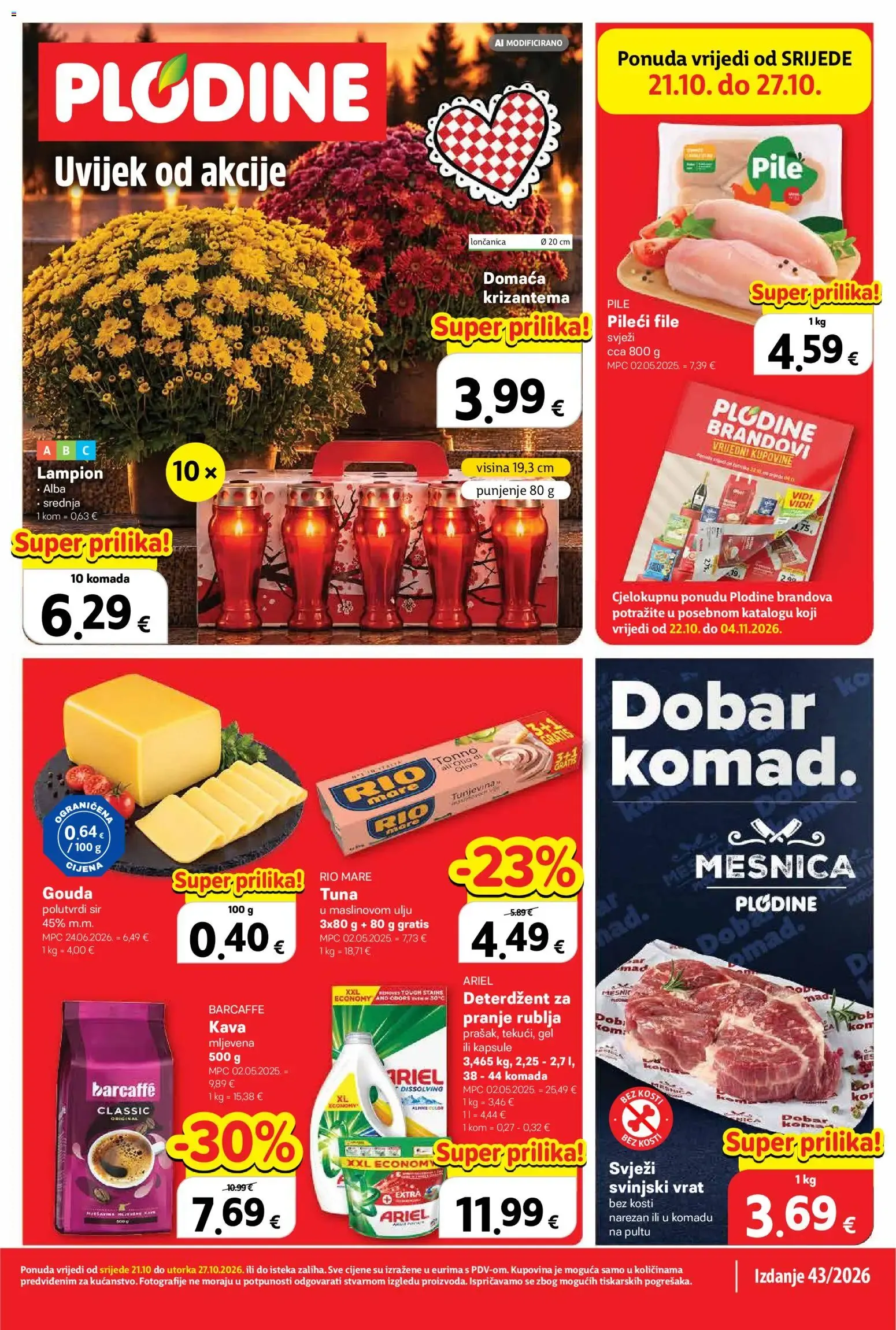 Katalog Plodine - Uvijek od akcije od 21. listopada do 27. listopada 2026. - Pregled Stranica 1