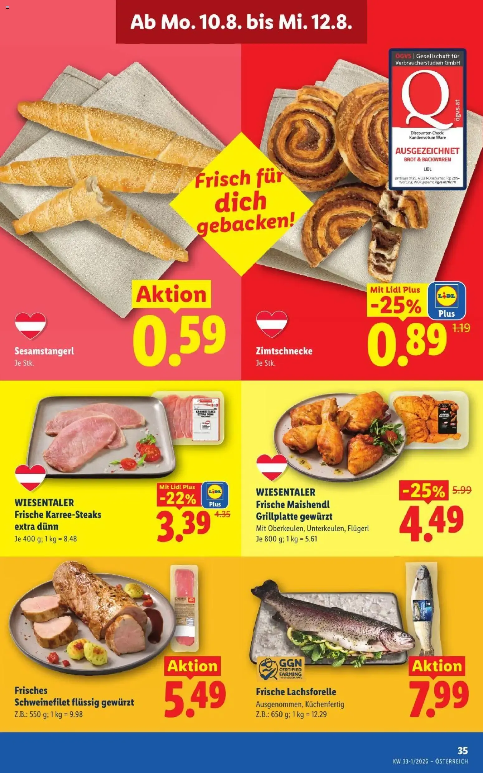 Österreichs günstigste Preise von 6. August bis 8. August 2026 - Flugblätt seite  42