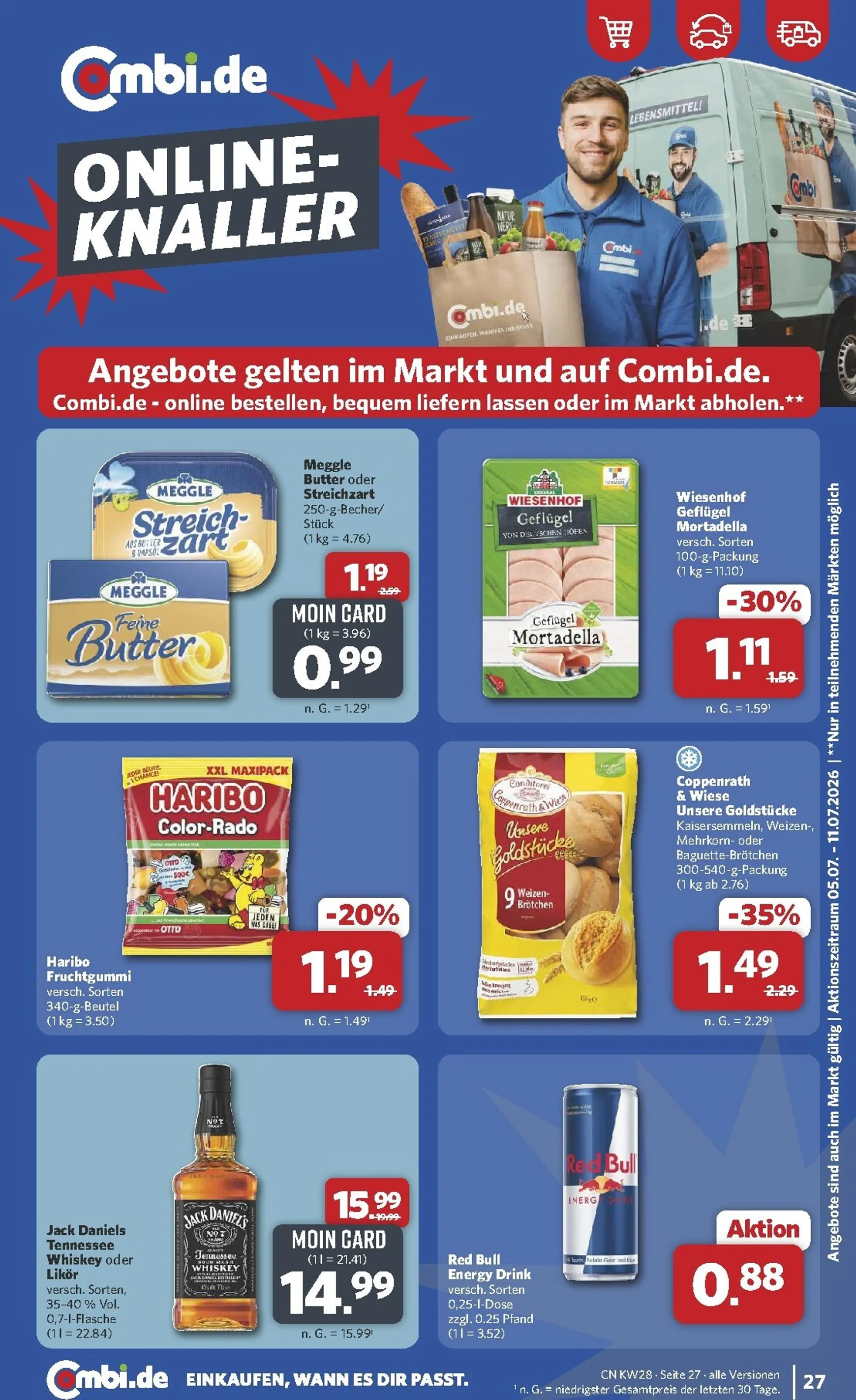 Combi Prospekt – von Montag 06.07.2026 bis Samstag 11.07.2026 von 6. Juli bis 11. Juli 2026 - Prospekt seite 27