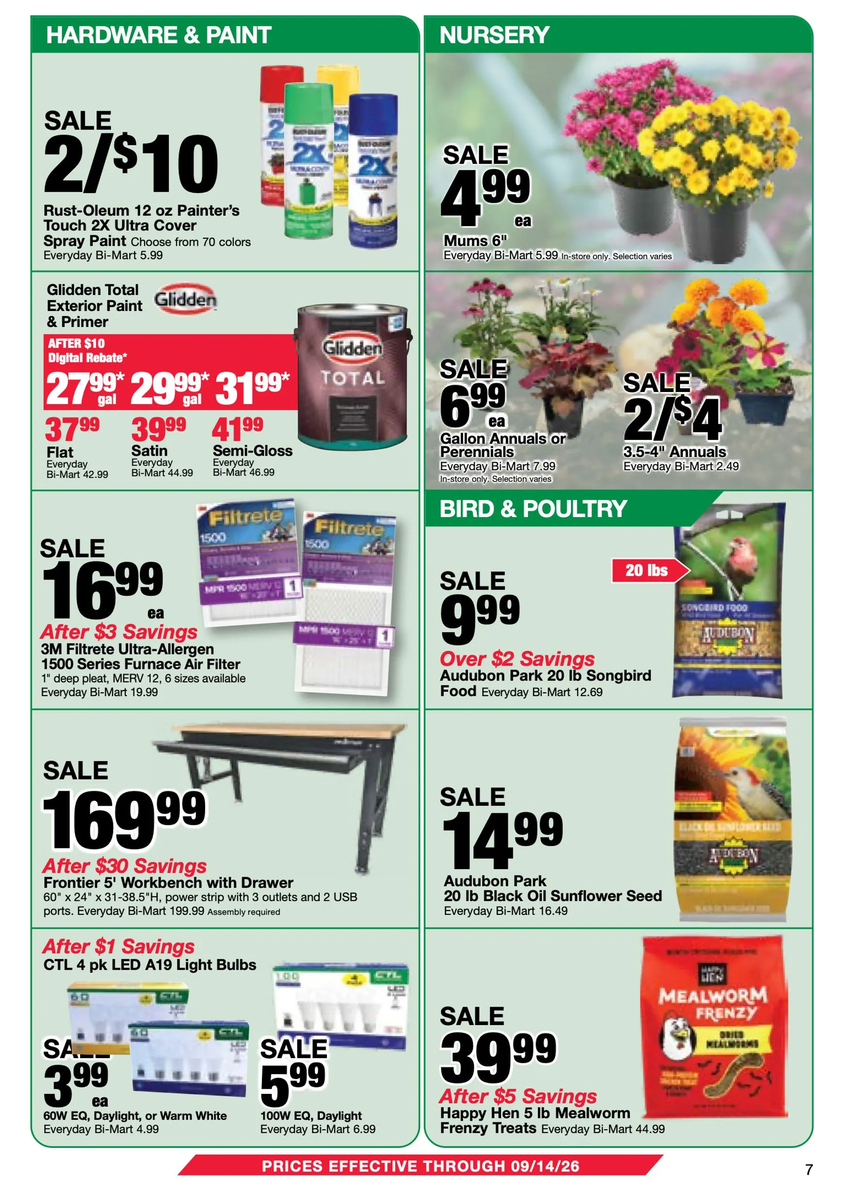Weekly ad Bi-Mart Membership Savings Book - Back to School Savings from August 25 to September 14 2026 - Page 7