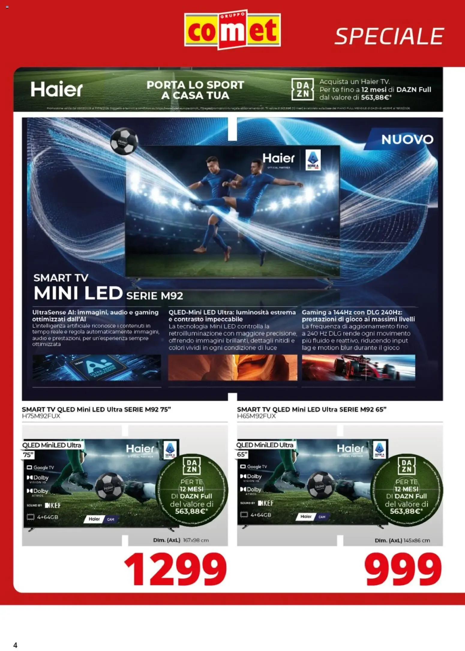 Speciale Video Haier - Comet da 3 agosto a 13 settembre di 2026 - Pagina del volantino 4