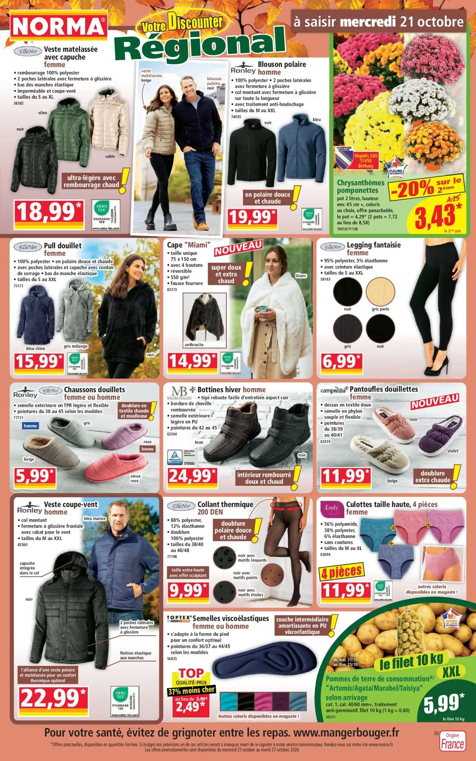 Norma catalogue à partir du 21/10/2026 - promo en ligne