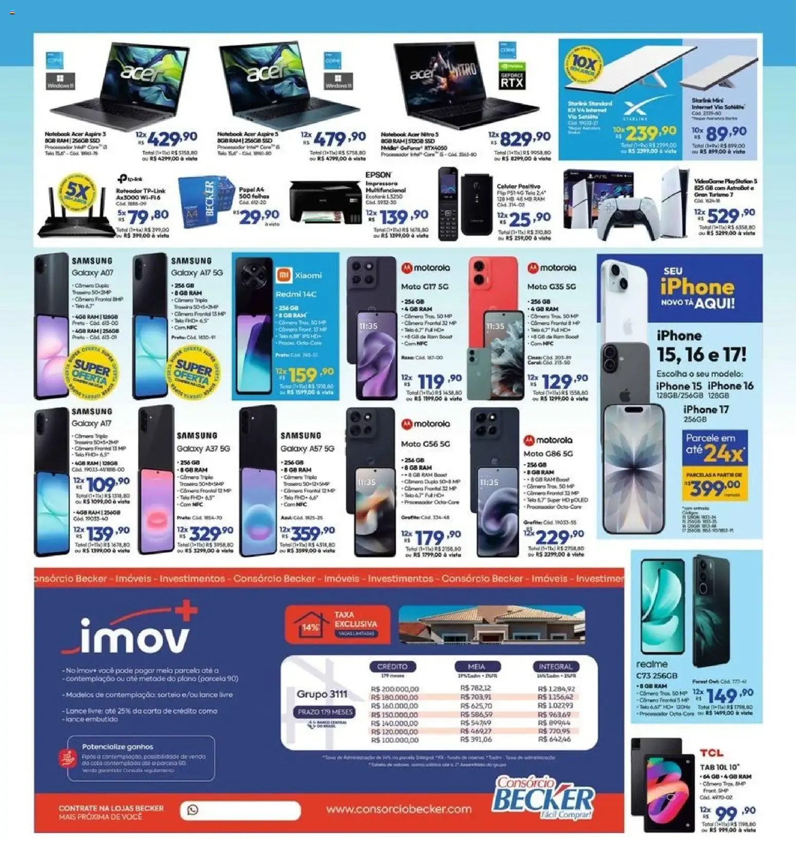 Encarte de Lojas Becker ofertas Julho de 01/07/2026 | Promoções Online 1 de julho até 31 de julho 2026 - Pagina 4