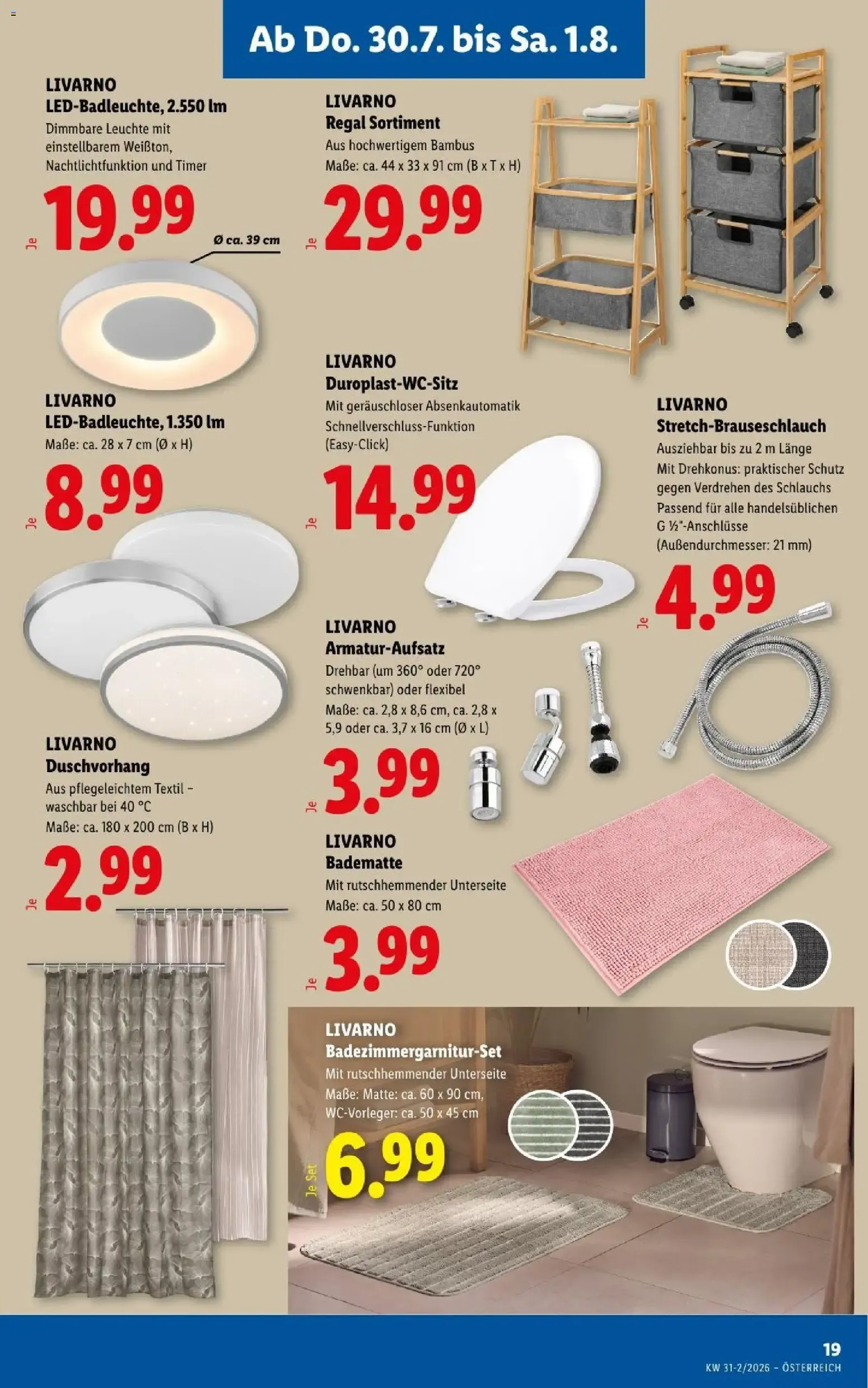 Lidl - Flugblatt del 30.07. al 01.08. von 30. Juli bis 1. August 2026 - Flugblätt seite 23