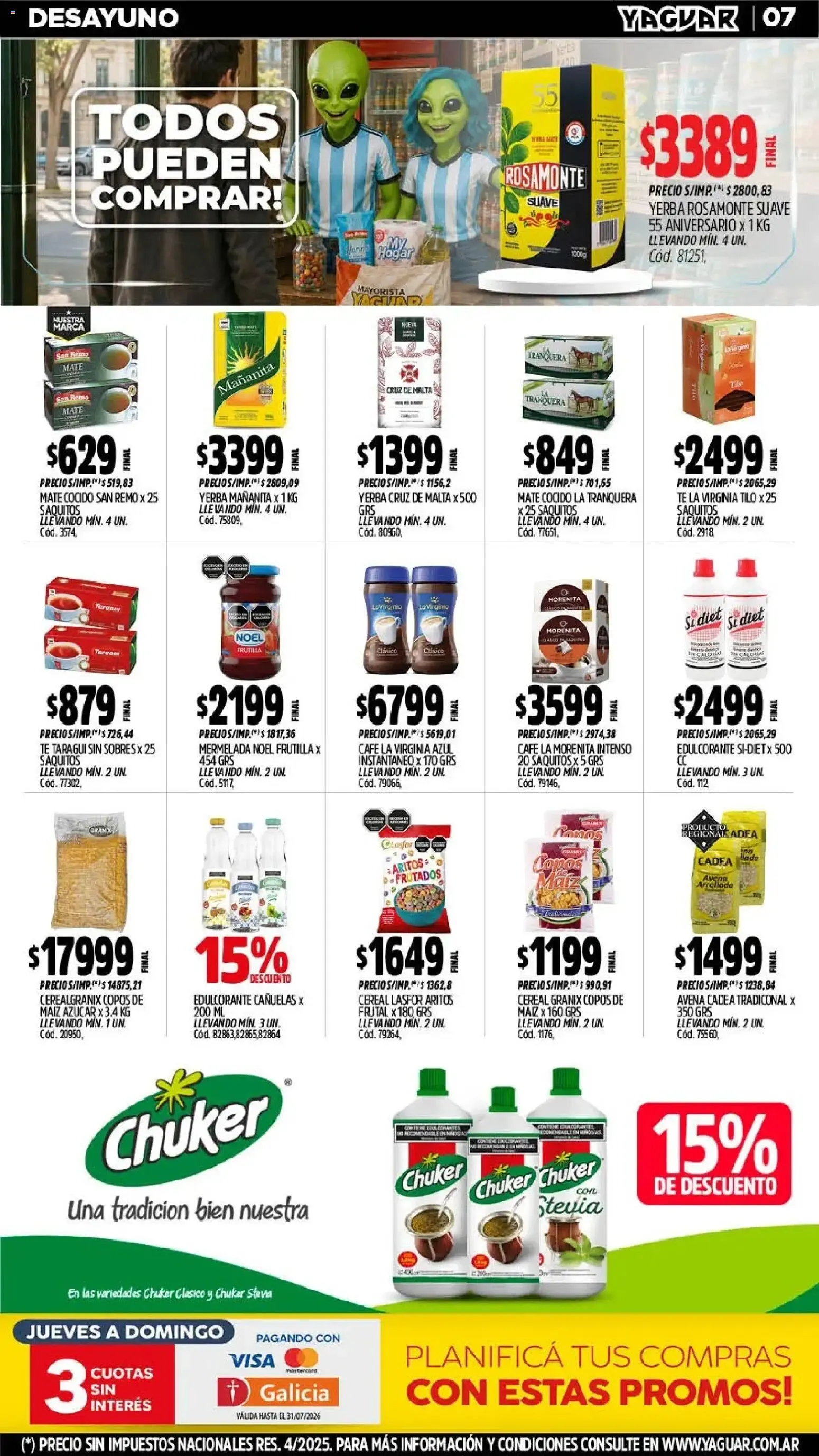 Ofertas de Yaguar - Oferta Semanal Mendoza del 06/07/2026 - 11/07/2026 6 de julio al 11 de julio 2026 - Página 8 del catálogo