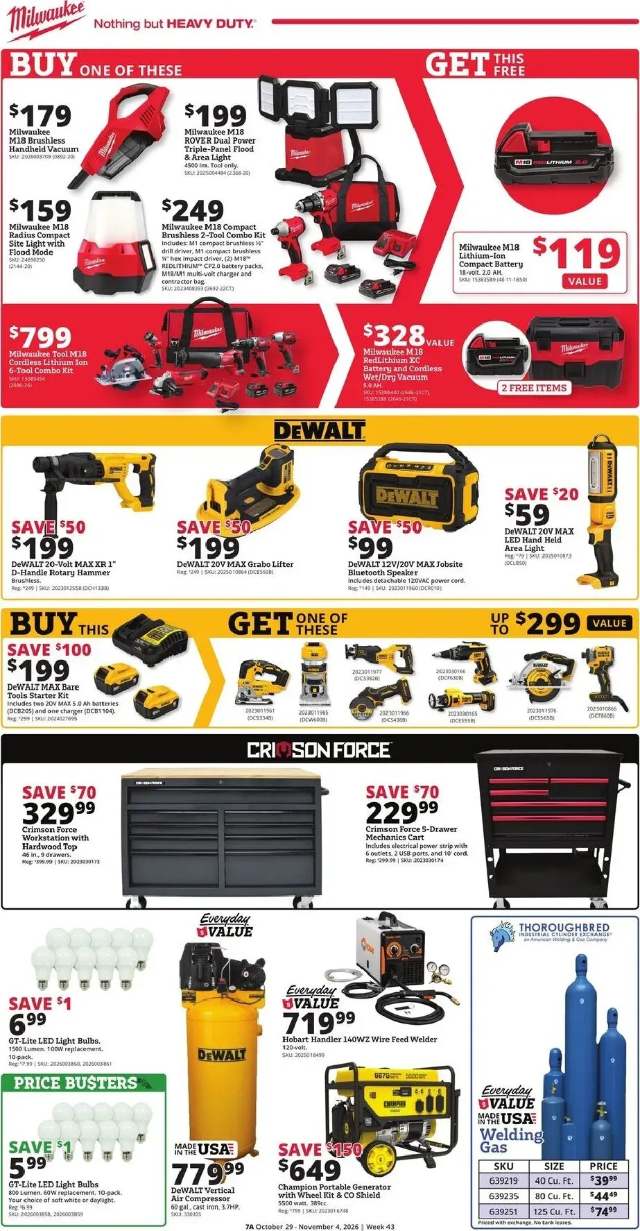 Weekly ad Current Rural King leaflet valid from Thursday 10/29/2026 to Wednesday 11/04/2026 from October 29 to November 4 2026 - Page 7