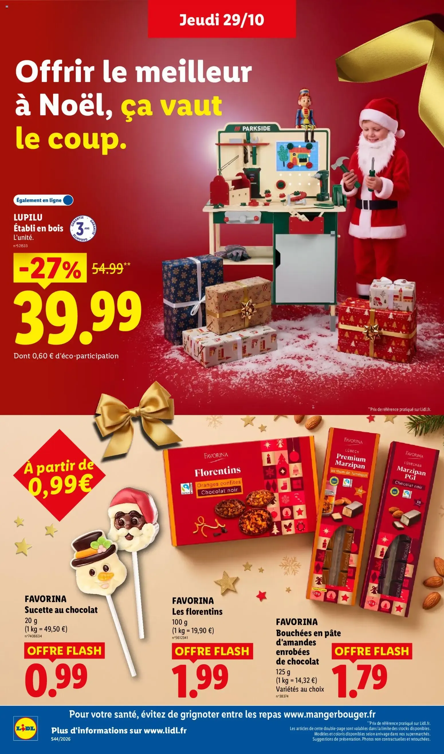 LIDL: Faites briller les fêtes à prix minis ! du 29 octobre au 4 novembre 2026 - Catalogue page 60