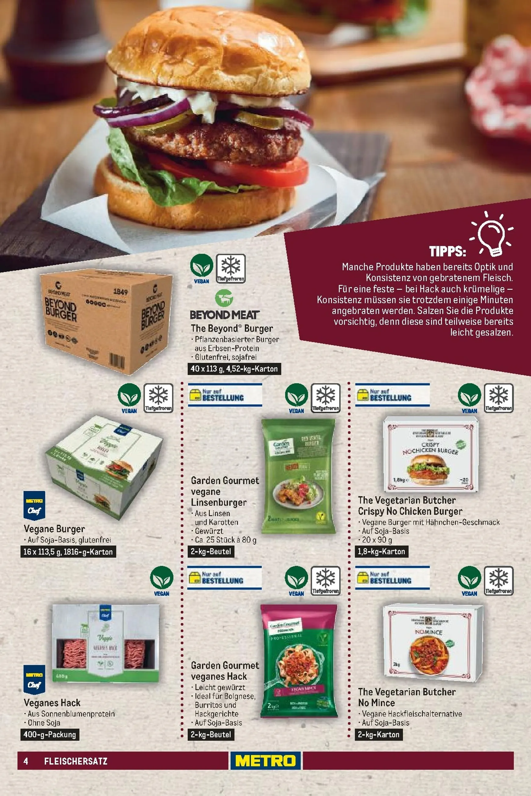 Metro - Vegan & Vegetarisches Sortiment Prospekt – von Sonntag 21.06.2026 bis Donnerstag 31.12.2026 von 21. Juni bis 31. Dezember 2026 - Prospekt seite 4