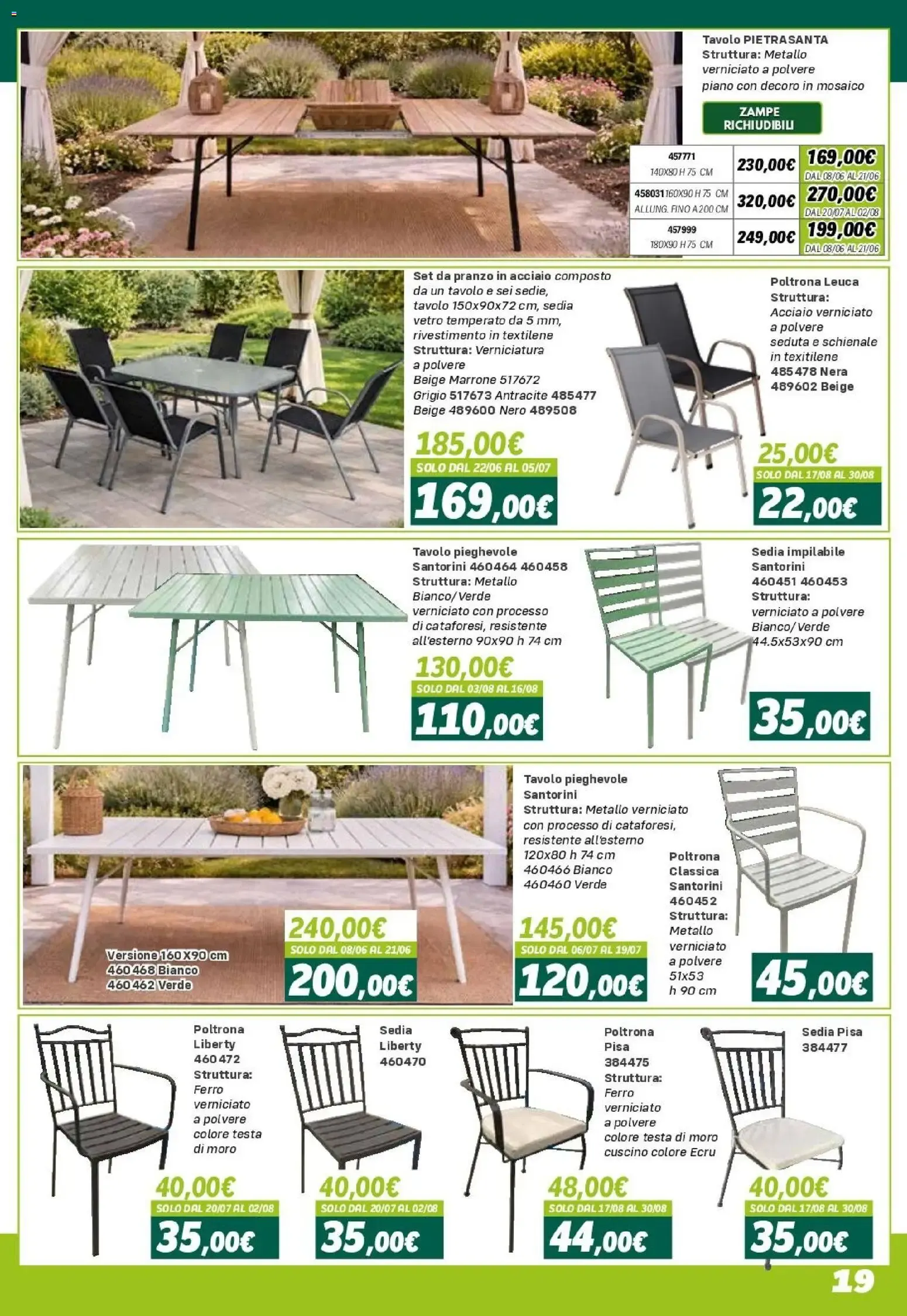 Orizzonte ARREDO GIARDINO CATALOGO 2026 da 24 aprile a 27 settembre di 2026 - Pagina del volantino 19