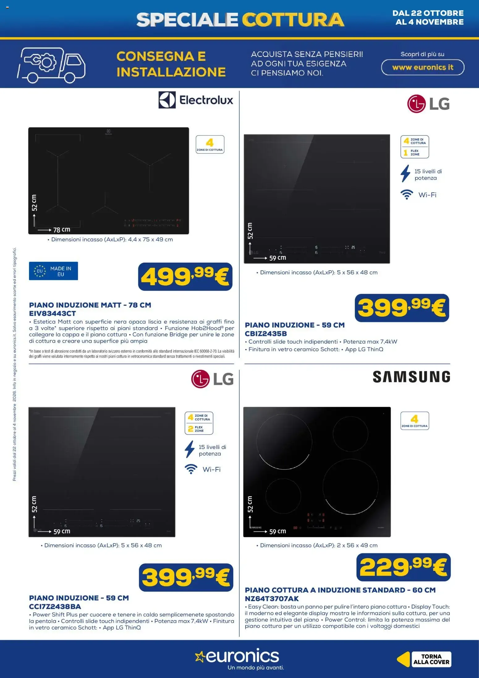 Euronics Speciale Cottura da 22 ottobre a 4 novembre di 2026 - Pagina del volantino 9
