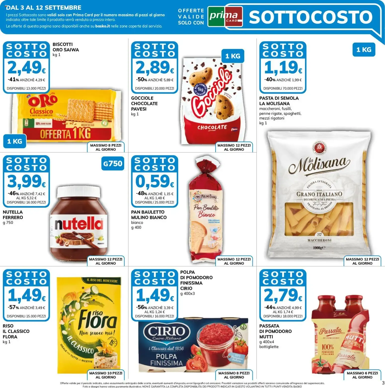 SOTTO COSTO da 3 settembre a 14 settembre di 2026 - Pagina del volantino 3