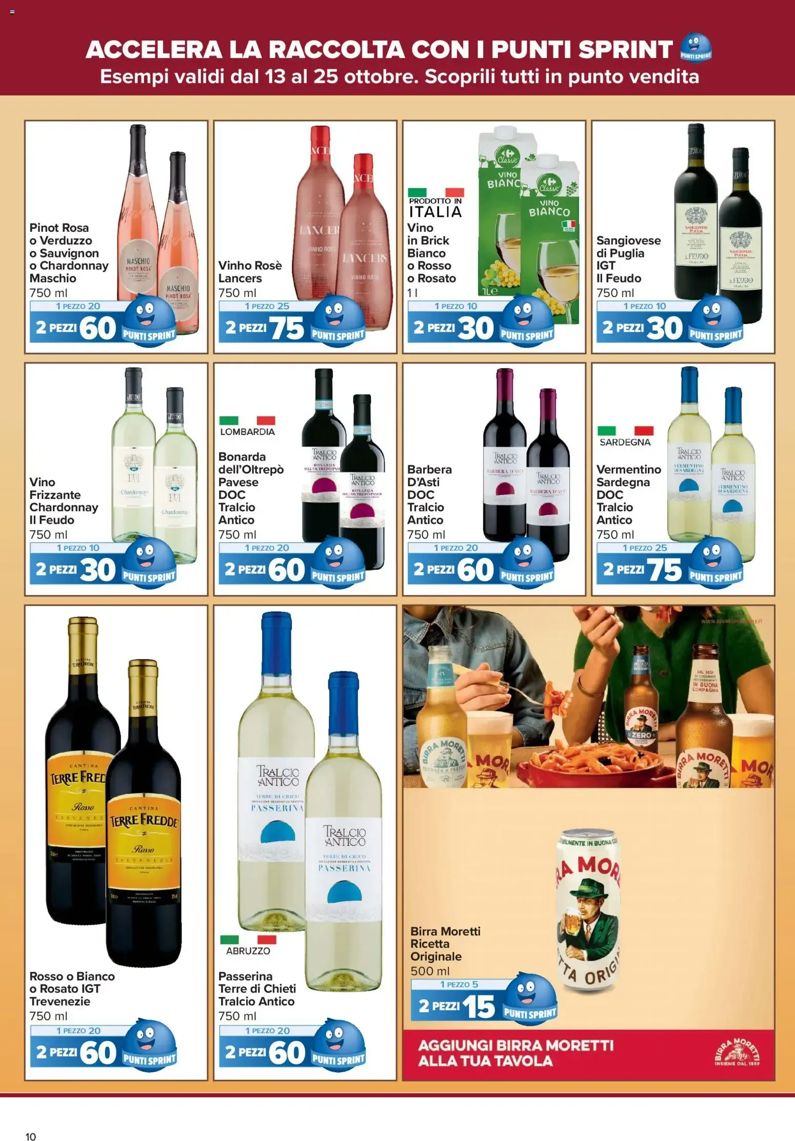 Carrefour Market: La tua carta SpesAmica Payback vola con i Punti Sprint da 13 ottobre a 25 ottobre di 2026 - Pagina del volantino 10