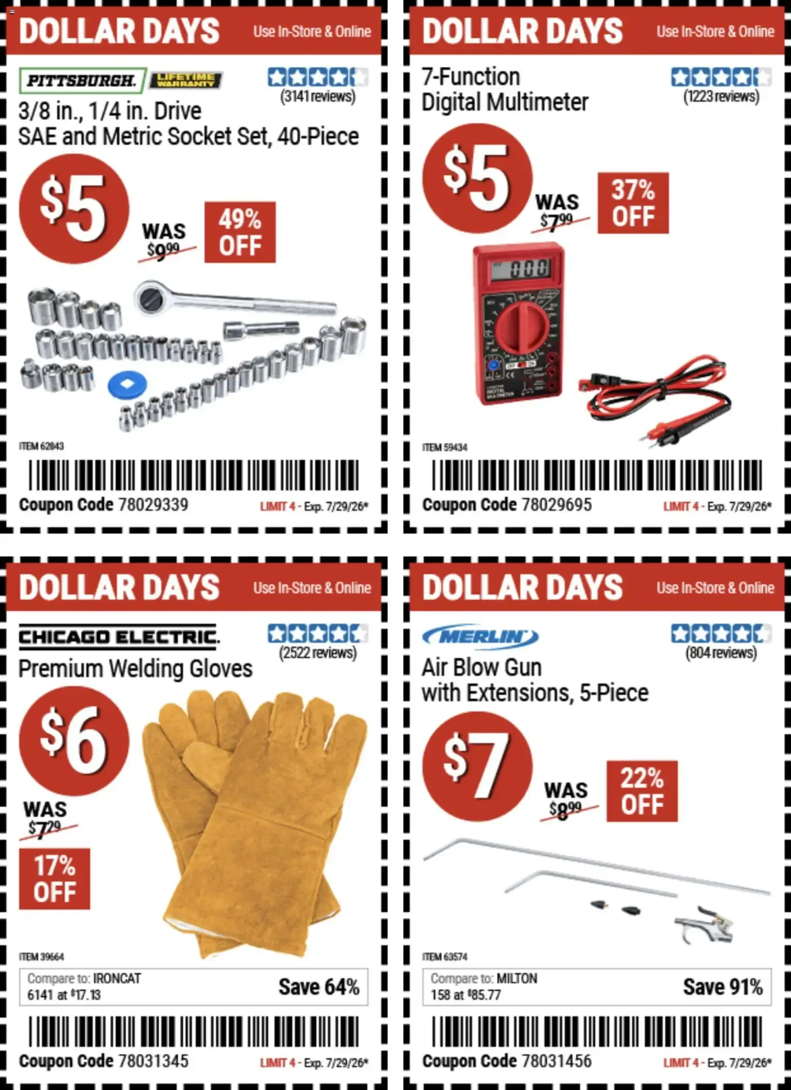 Weekly ad Harbor Freight Dollar Days (07/16 - 07/29 2026) - Flyer from July 16 to July 29 2026 - Page 3