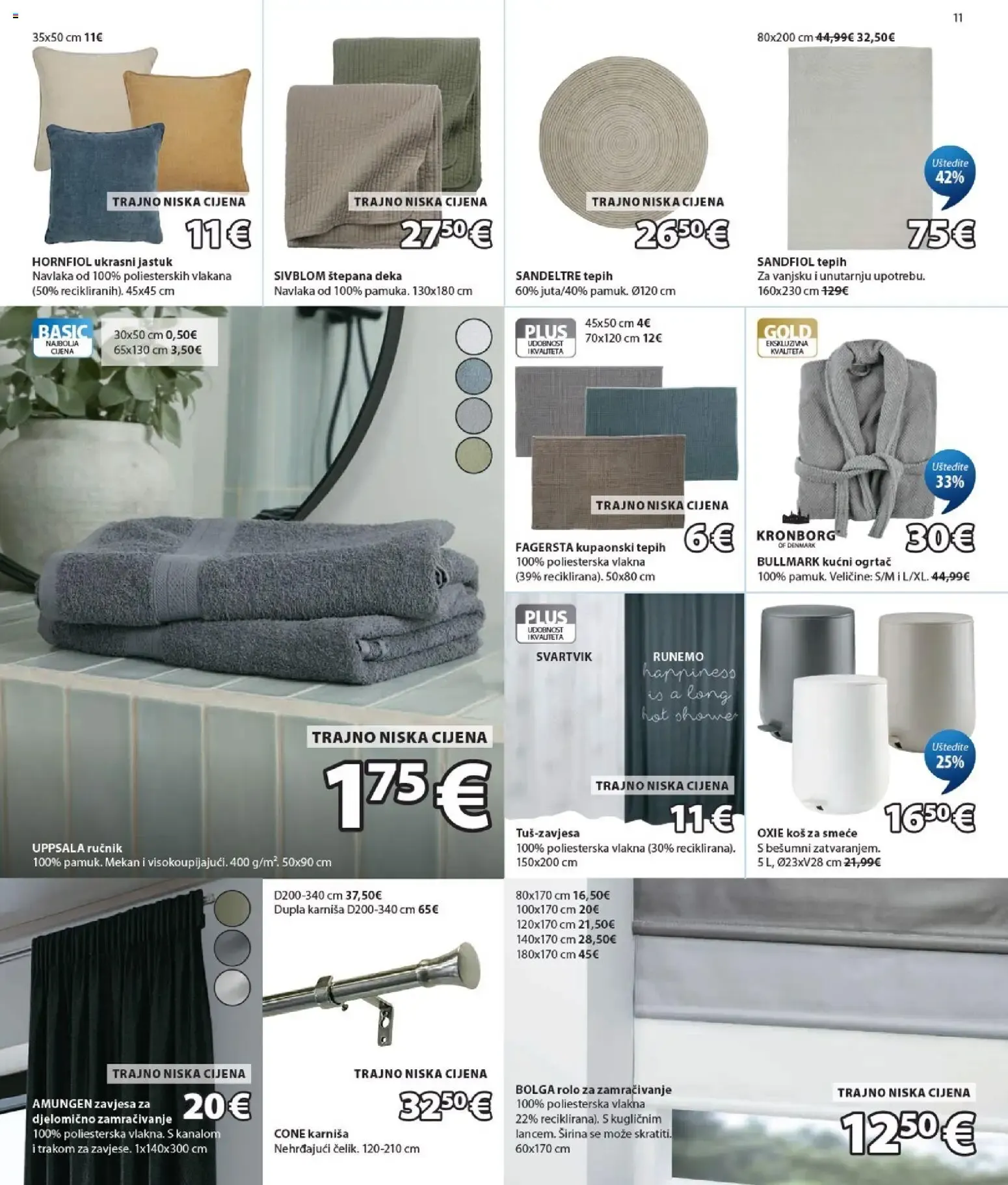 Katalog JYSK: Izvrsna ponuda za vaš dom od 19. kolovoza do 1. rujna 2026. - Pregled Stranica 11