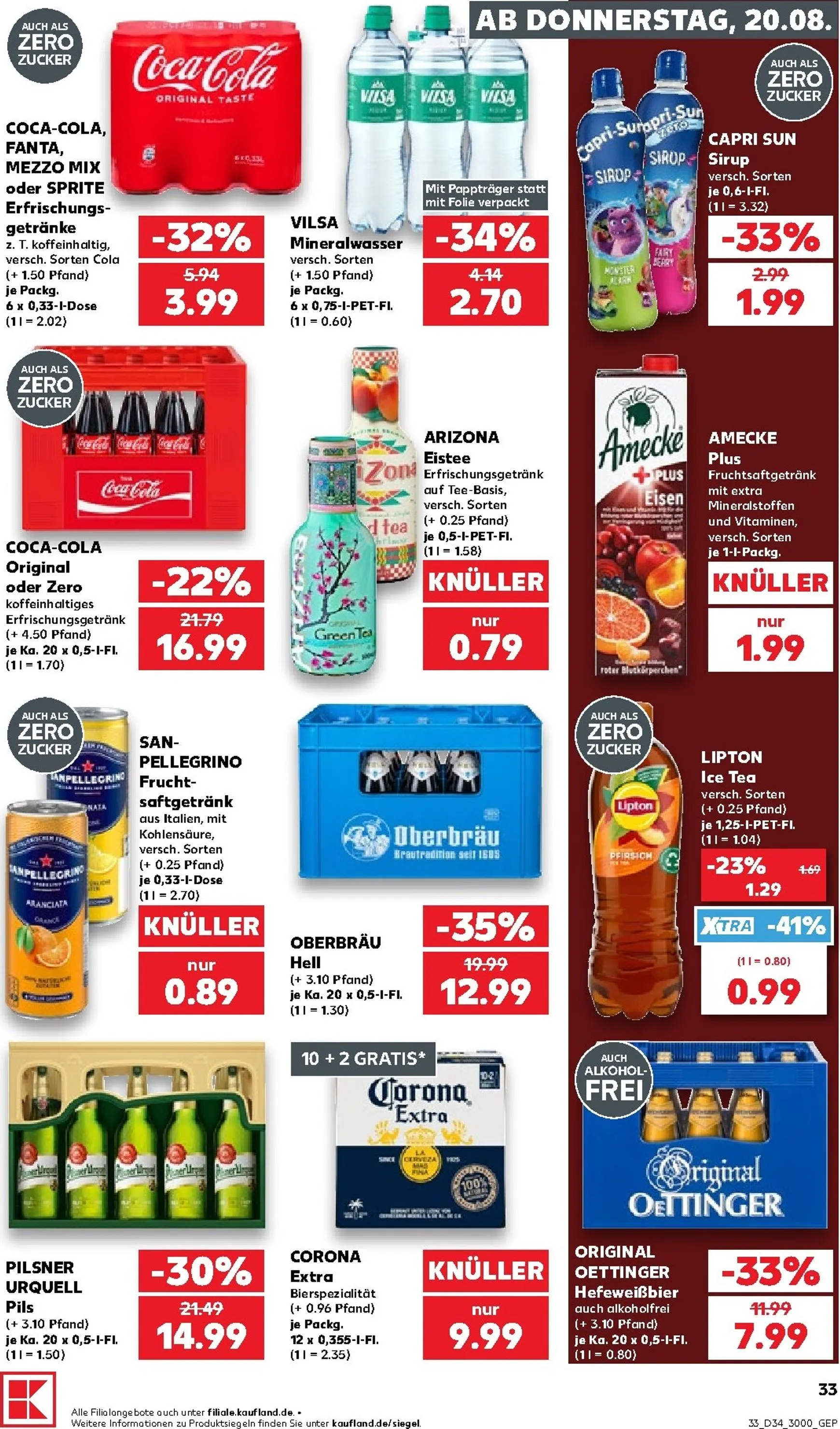 Kaufland Prospekt nächste Woche – von Donnerstag 20.08.2026 bis Mittwoch 26.08.2026 von 20. August bis 26. August 2026 - Prospekt seite 33