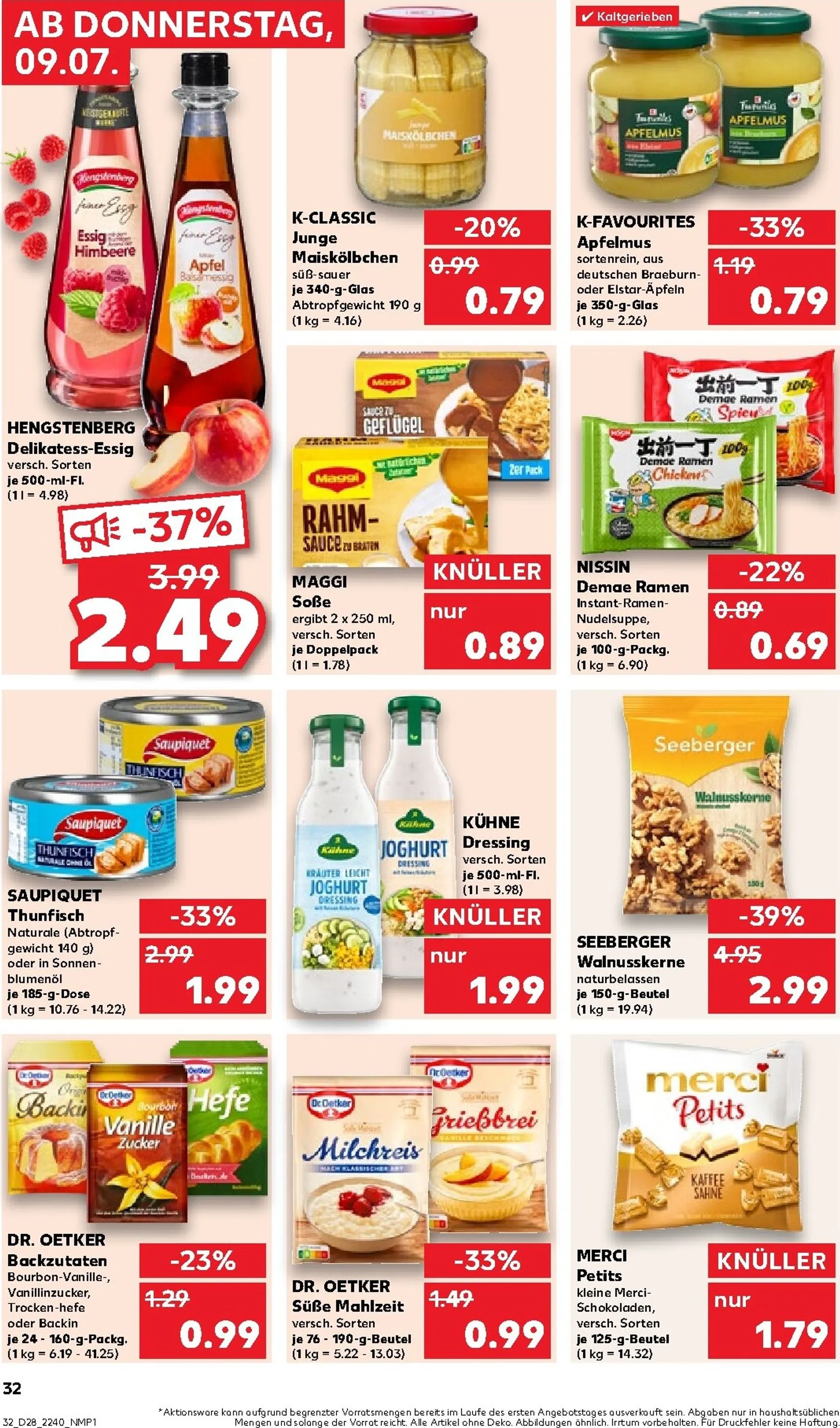 Kaufland Prospekt nächste Woche – von Donnerstag 09.07.2026 bis Mittwoch 15.07.2026 von 9. Juli bis 15. Juli 2026 - Prospekt seite 32