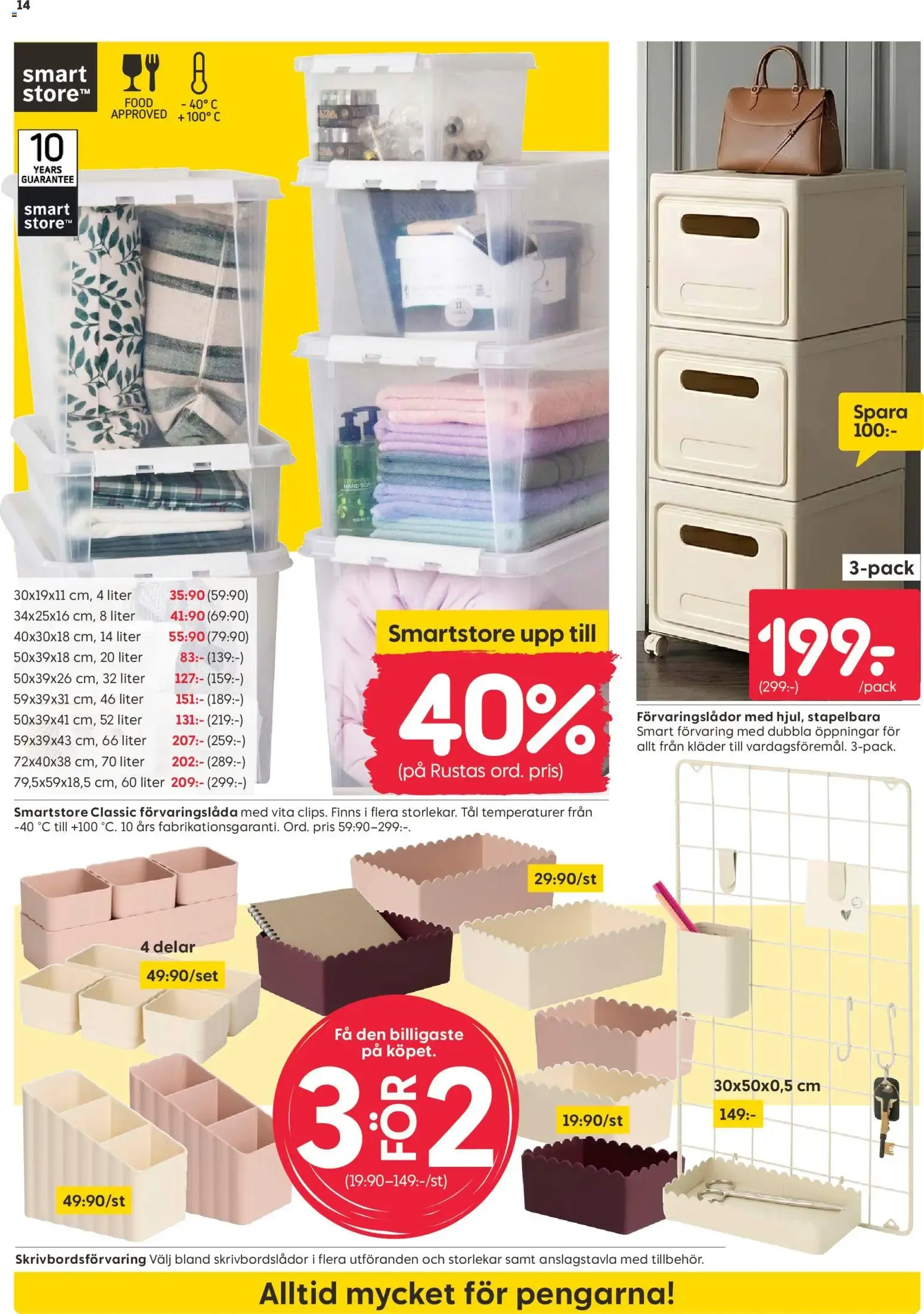 Rusta erbjudanden från 05/10/2026 - 11/10/2026 > Reklamblad nuvarande rabatter från 5 oktober till 11 oktober 2026 - Reklamblad sidor 14