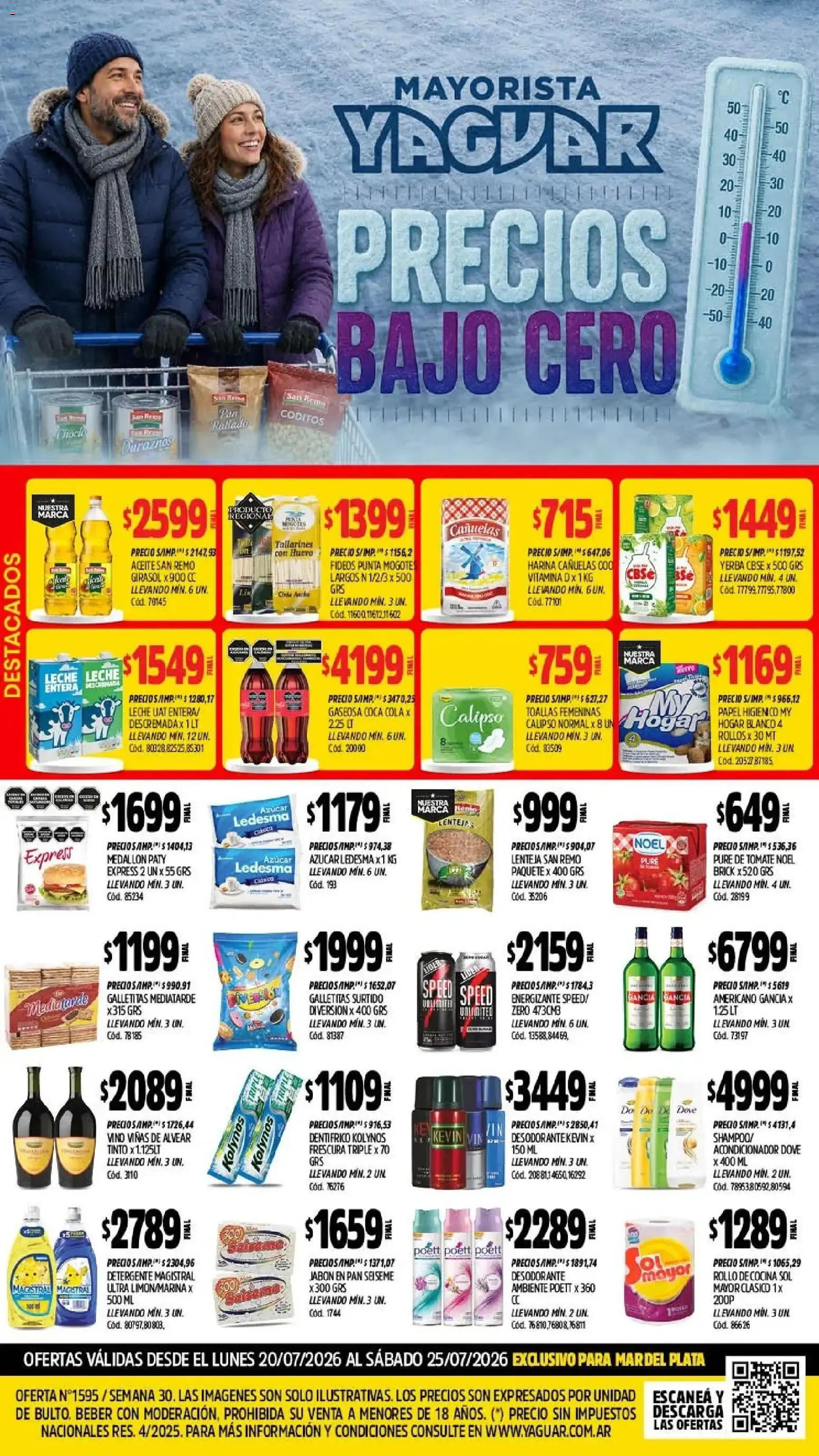 Ofertas de Yaguar - Oferta Semanal Mar del Plata del 20/07/2026 - 25/07/2026 20 de julio al 25 de julio 2026 - Página 1 del catálogo