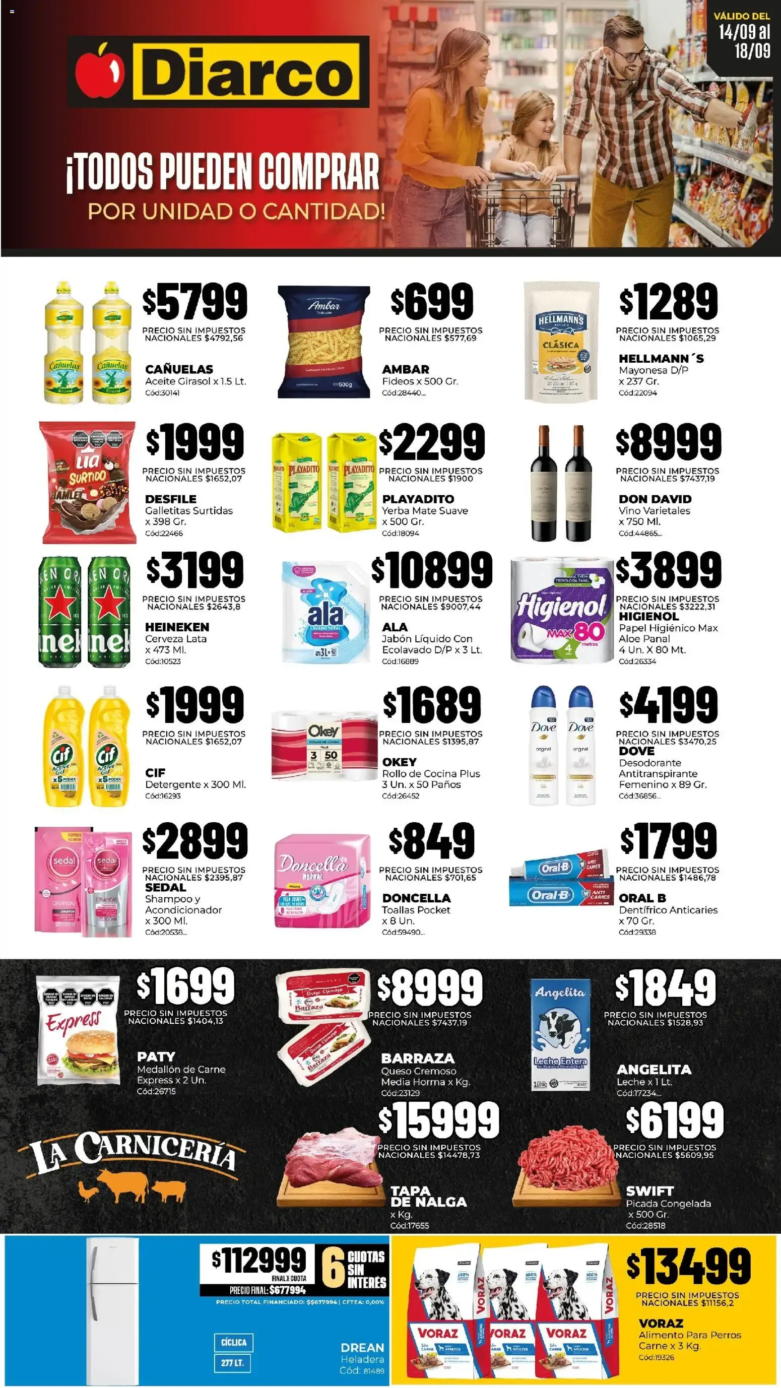 Ofertas de Diarco 14 de septiembre al 18 de septiembre 2026 - Página 1 del catálogo