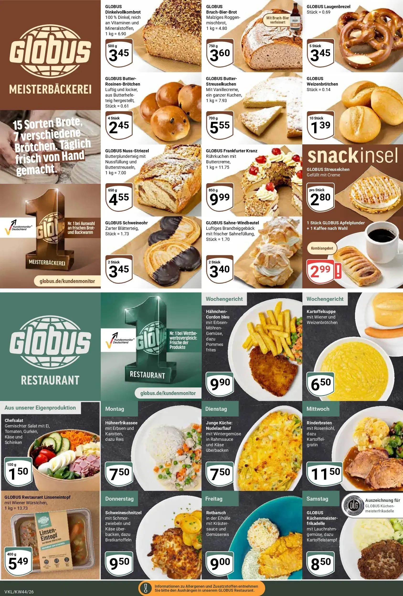 Globus Prospekt – von Montag 26.10.2026 bis Samstag 31.10.2026 von 26. Oktober bis 31. Oktober 2026 - Prospekt seite 7