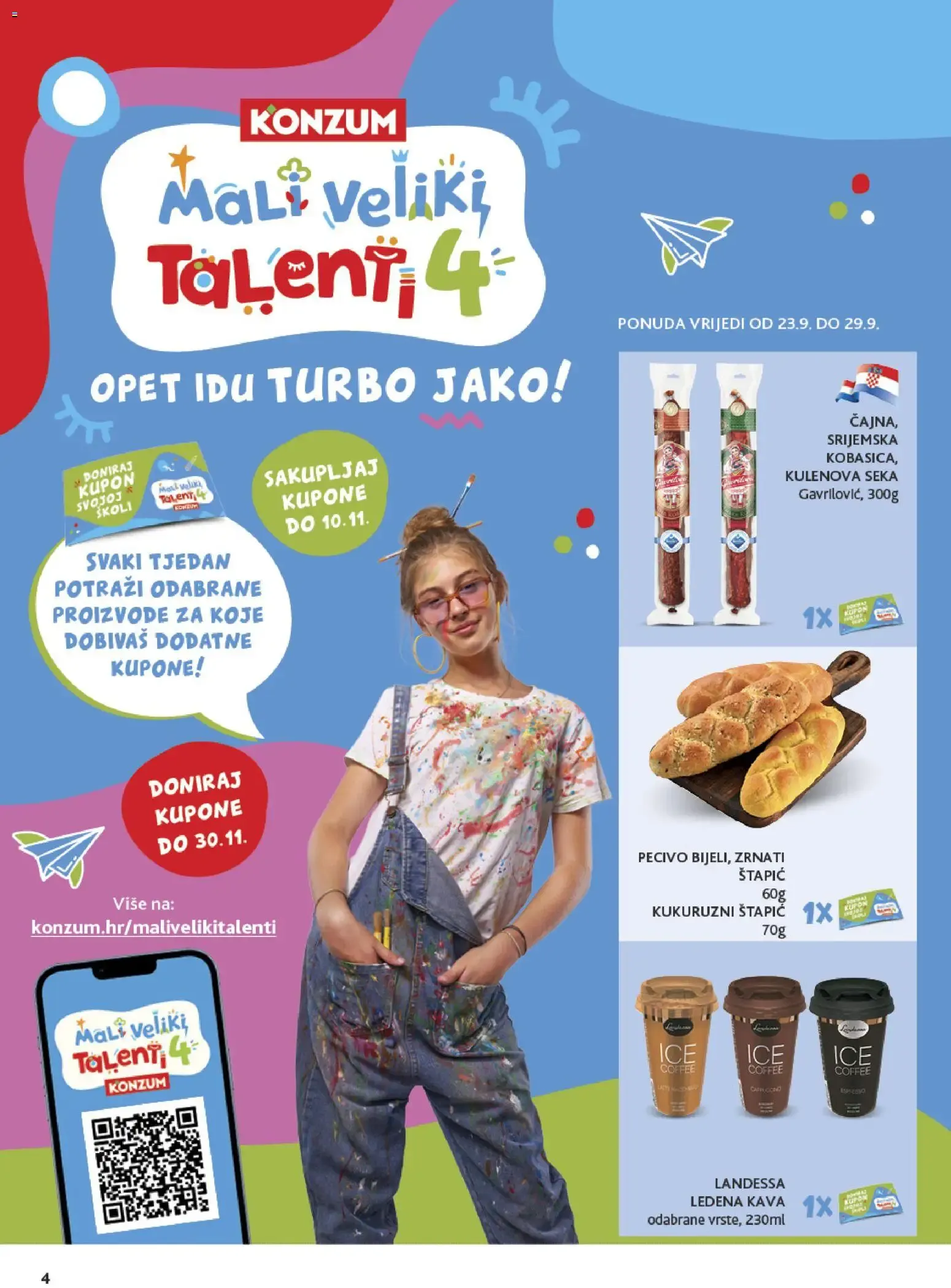 Katalog Konzum Katalog novi od 23.09.2026 na listanje > letak digitalni od 23. rujna do 29. rujna 2026. - Pregled Stranica 4