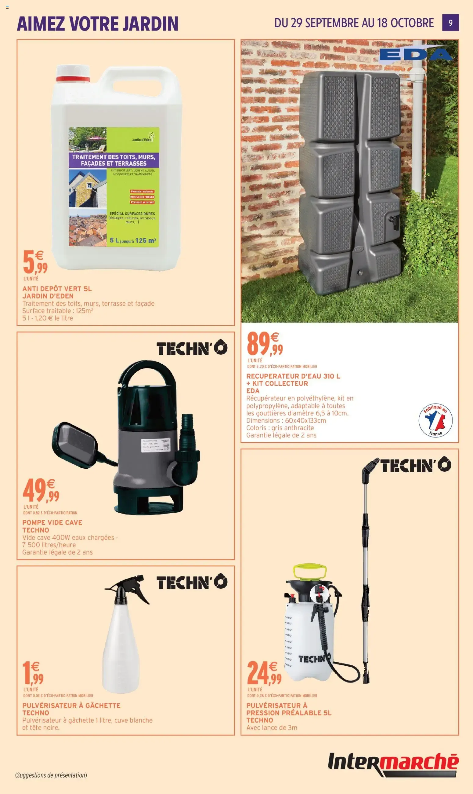Intermarché - Aimez Votre Jardin du 29 septembre au 18 octobre 2026 - Catalogue page 9