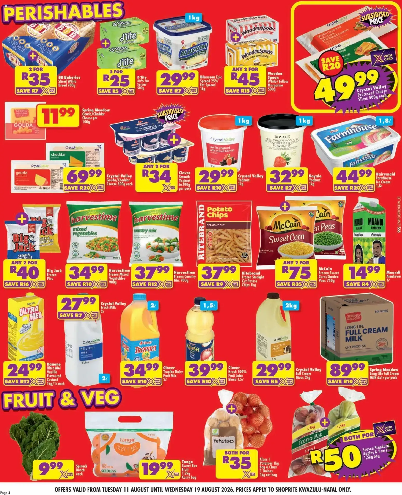 Shoprite: We're Saving SA R2 Billion This Birthday from 11 August to 19 August 2026 - Catalogue Page 4