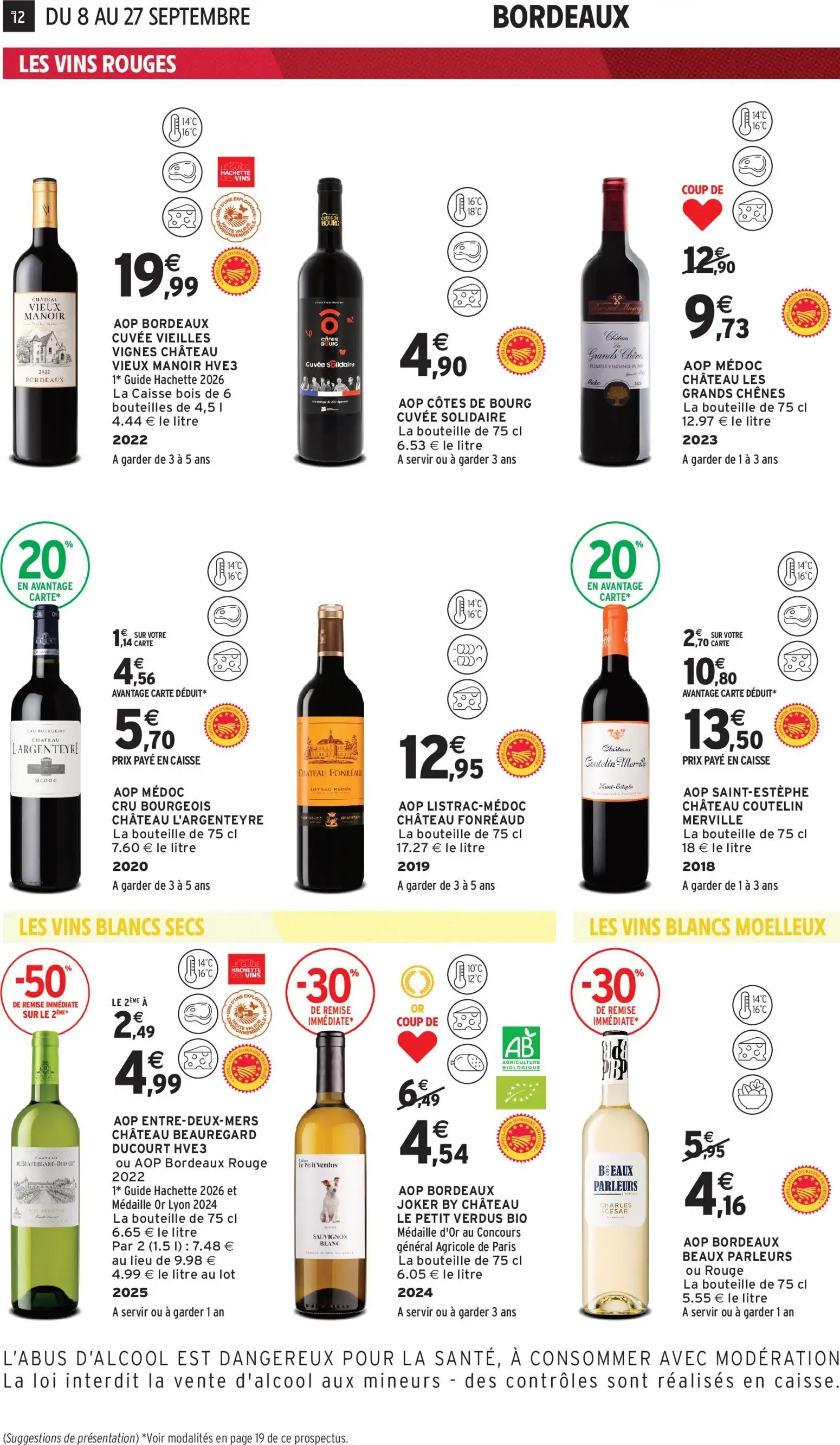 Intermarché - Foire aux vins à partir du 08/09/2026 - promo en ligne du 8 septembre au 27 septembre 2026 - Catalogue page 12