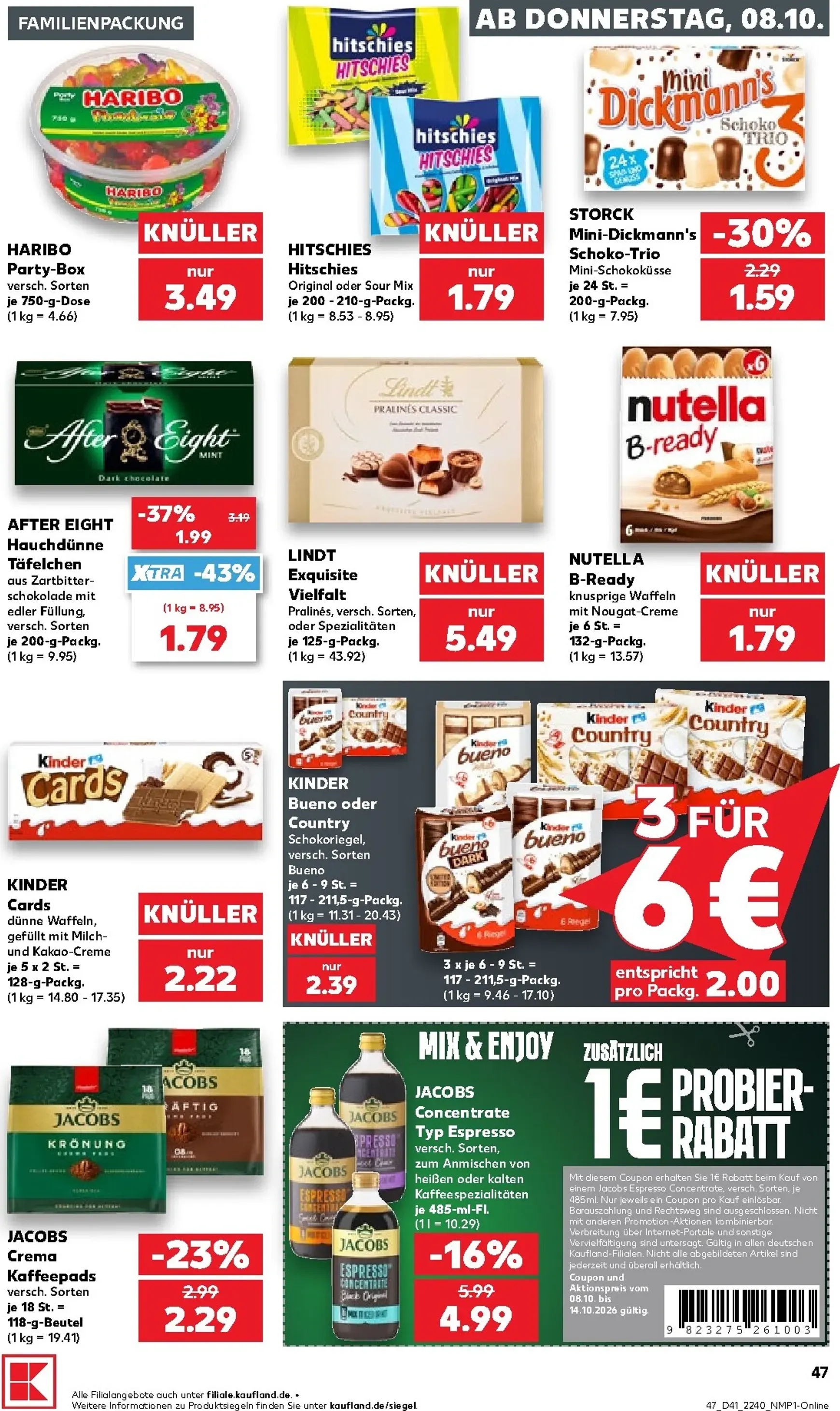 Neuer Kaufland Prospekt – von Donnerstag 08.10.2026 bis Mittwoch 14.10.2026 von 8. Oktober bis 14. Oktober 2026 - Prospekt seite 48