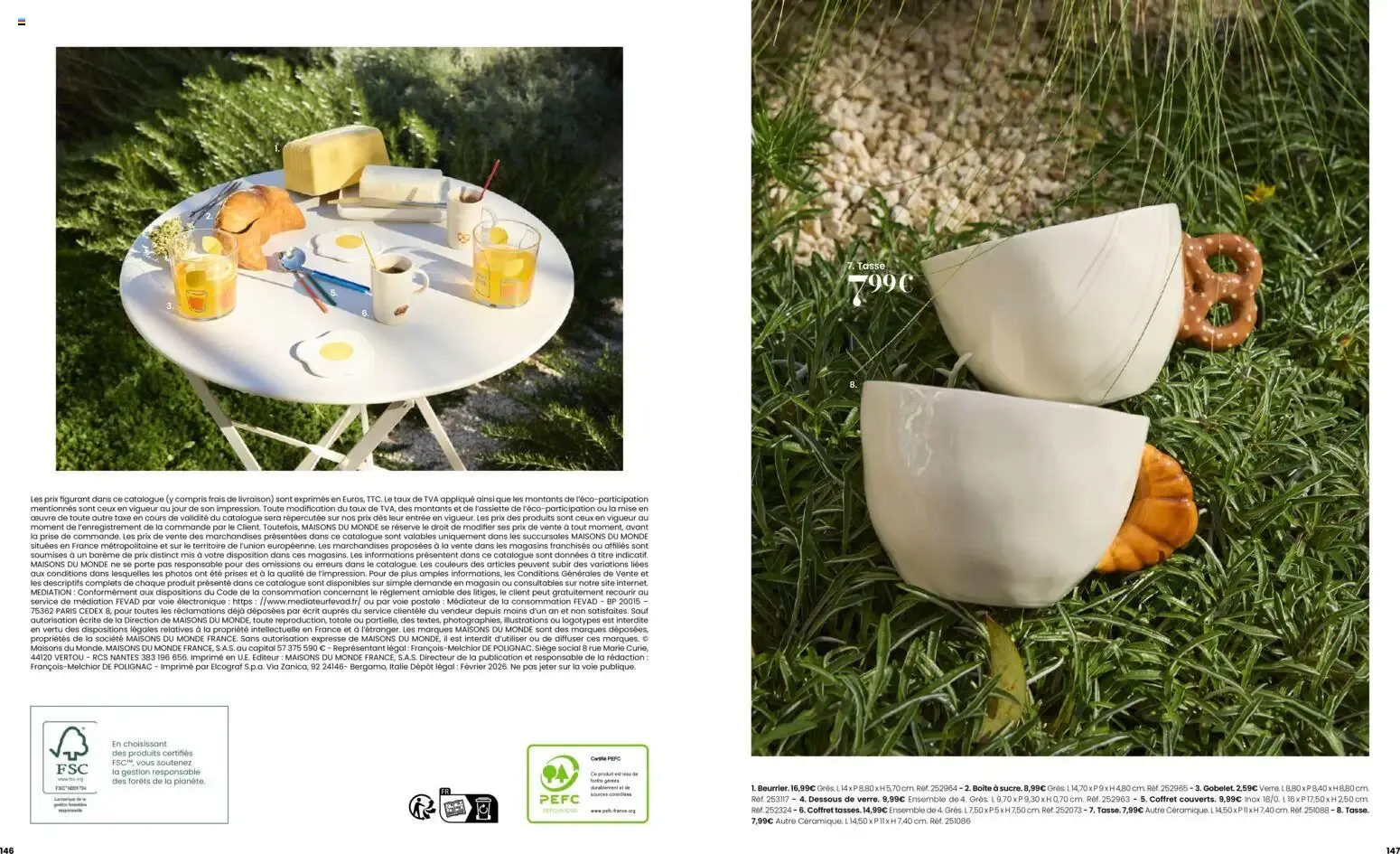Maisons du Monde - Itinéraire Estival Collection Printemps - Été 2026 du 16 février au 1 septembre 2026 - Catalogue page 74