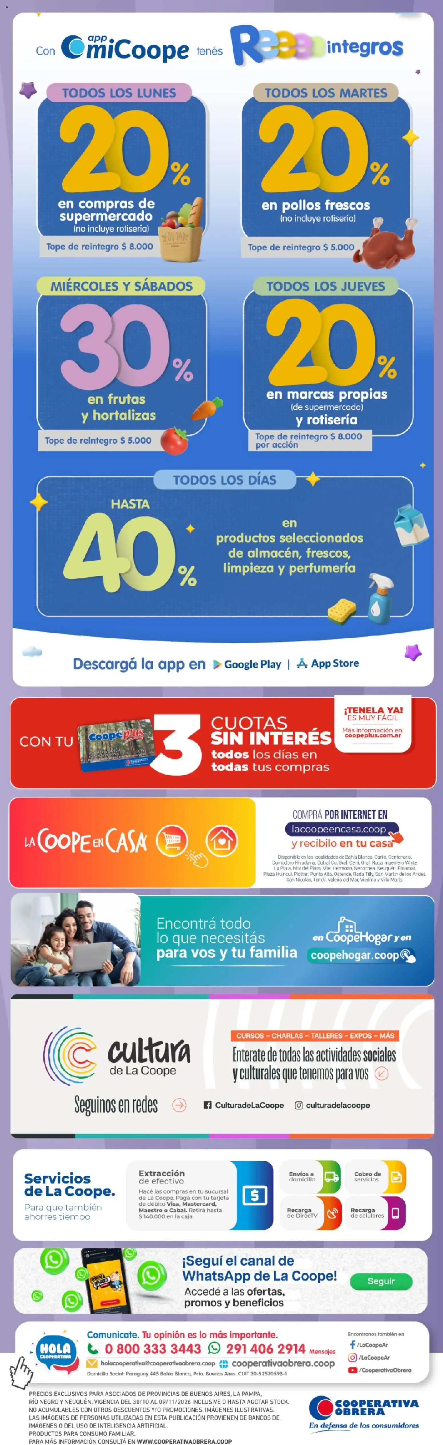 Ofertas de Cooperativa Obrera: Súper Semana de los Asociados y Mes Aniversario 30 de octubre al 1 de noviembre 2026 - Página 10 del catálogo