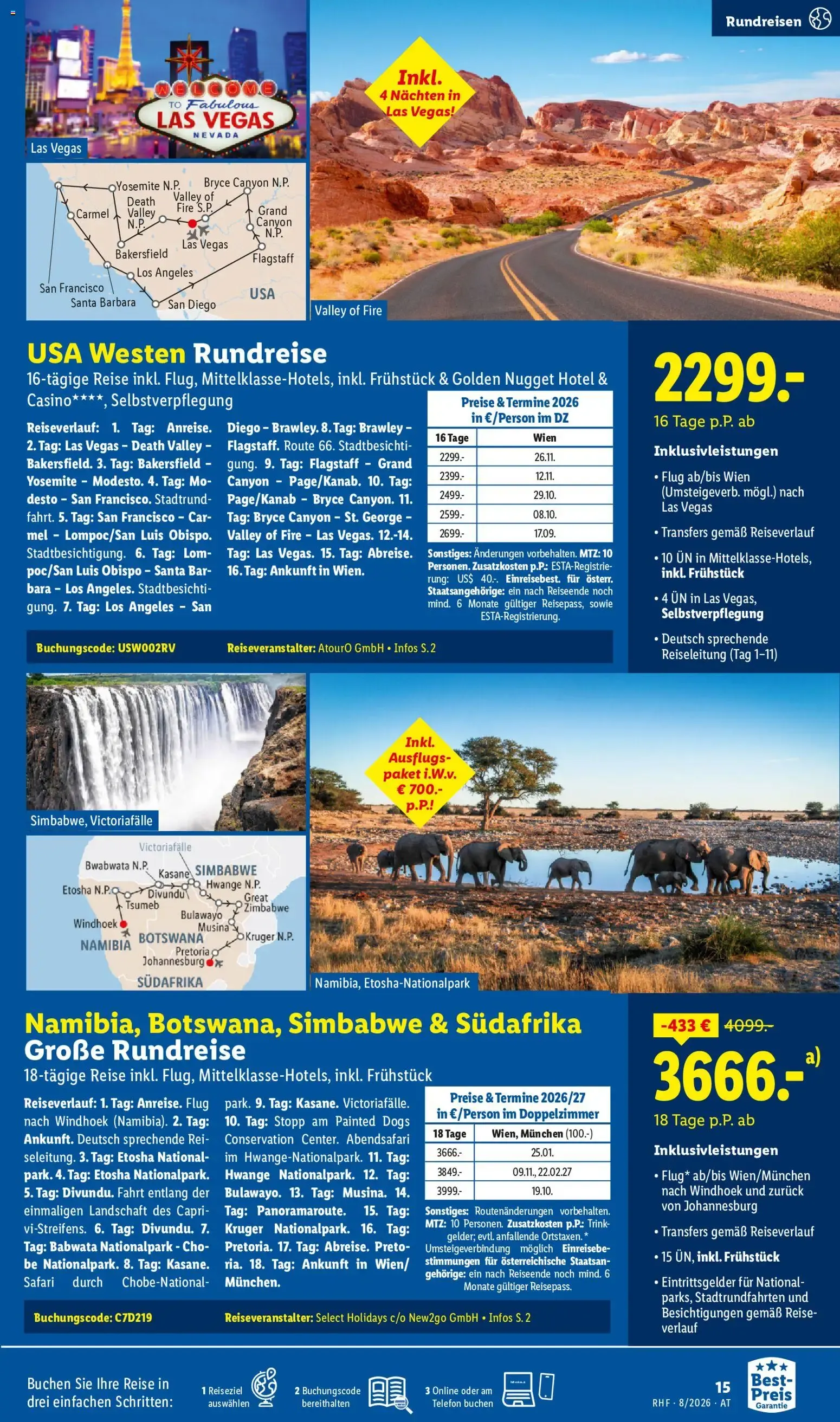 Lidl Reisen - Traumurlaub & Winter-Special Disneyland von 29. Juli bis 31. August 2026 - Flugblätt seite  15