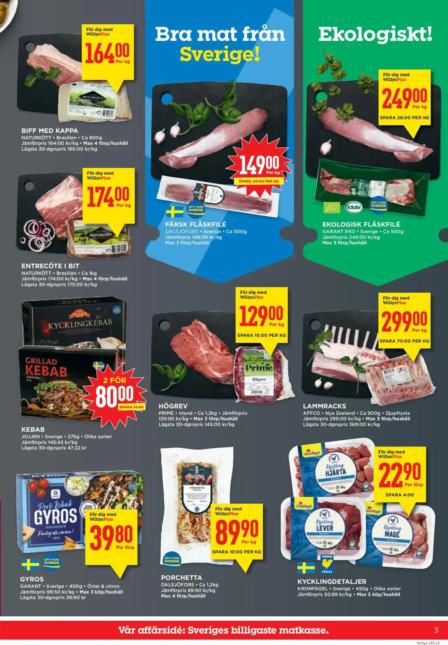 Willy:s - Fyll på vardagen! från 24 augusti till 30 augusti 2026 - Reklamblad sidor 3