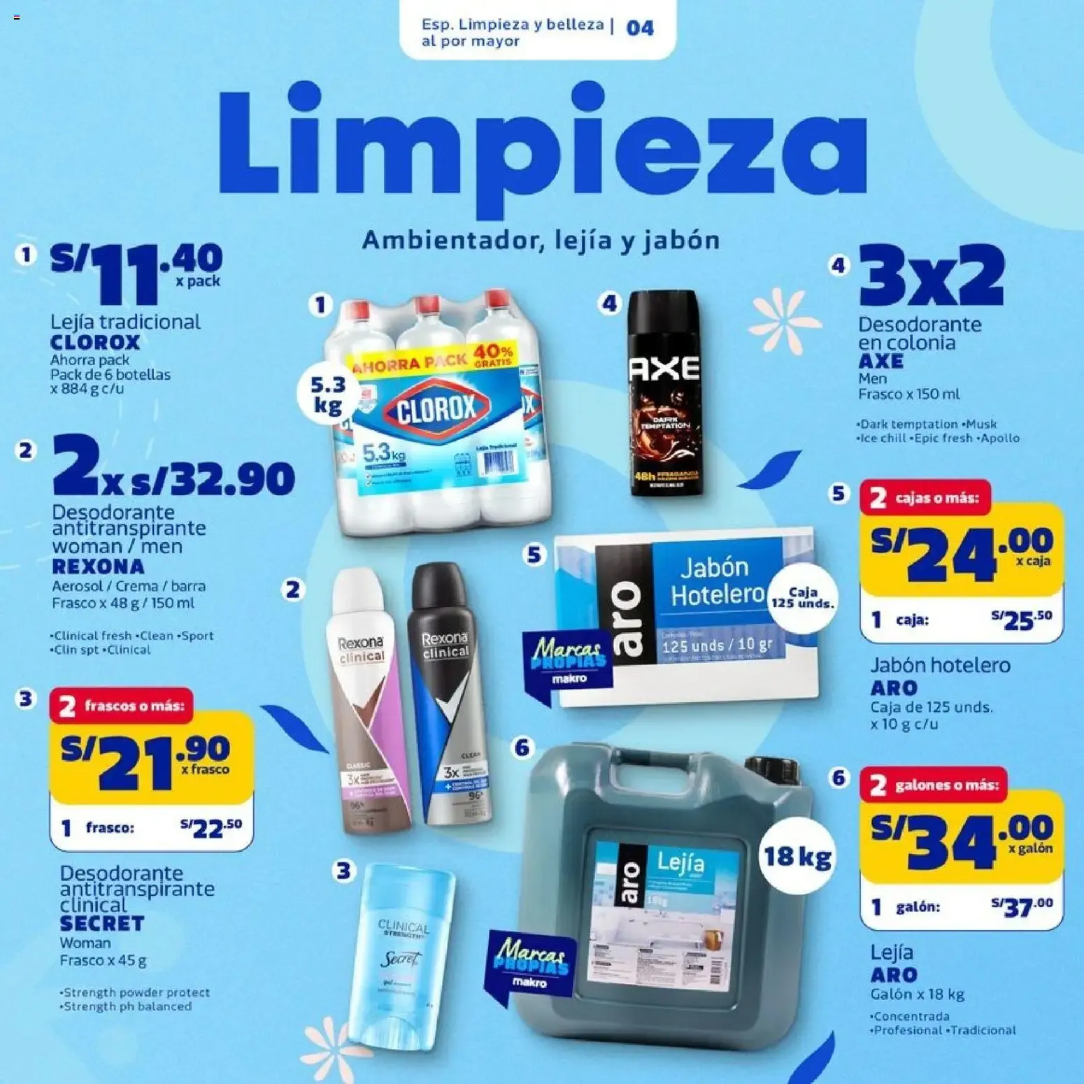 Catalogo de Catálogo Makro - Especial Limpieza y Belleza online del 24/09/2026 24 de setiembre al 7 de octubre 2026 - Pag 4