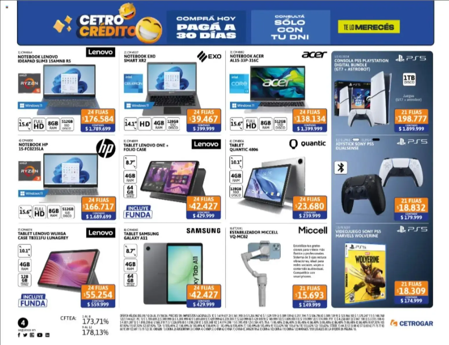 Ofertas de Cetrogar catálogo del 01/10/2026 - 31/10/2026 1 de octubre al 31 de octubre 2026 - Página 4 del catálogo