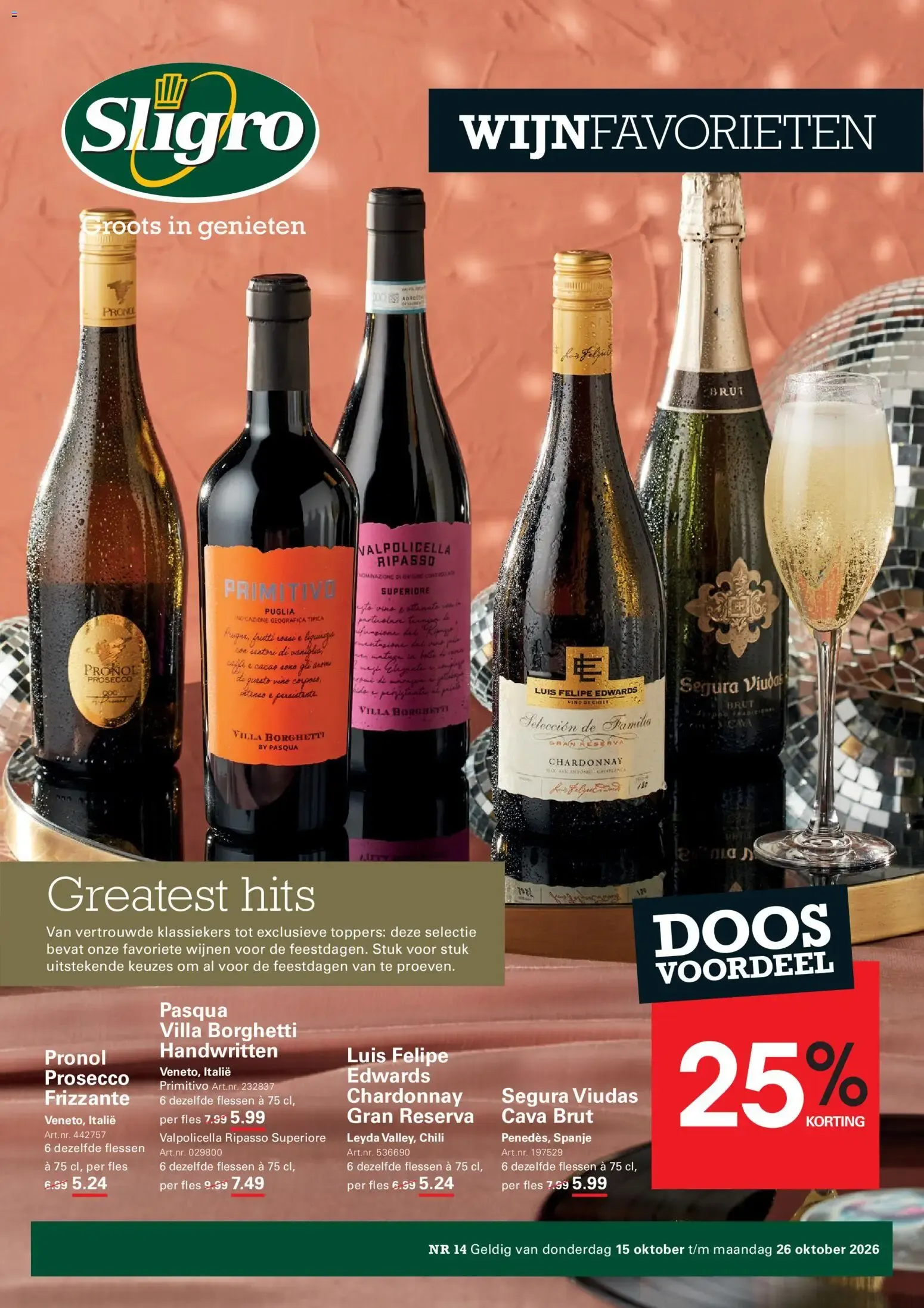 Sligro Vinos van 15 oktober tot 26 oktober 2026 - Folder pagina 19