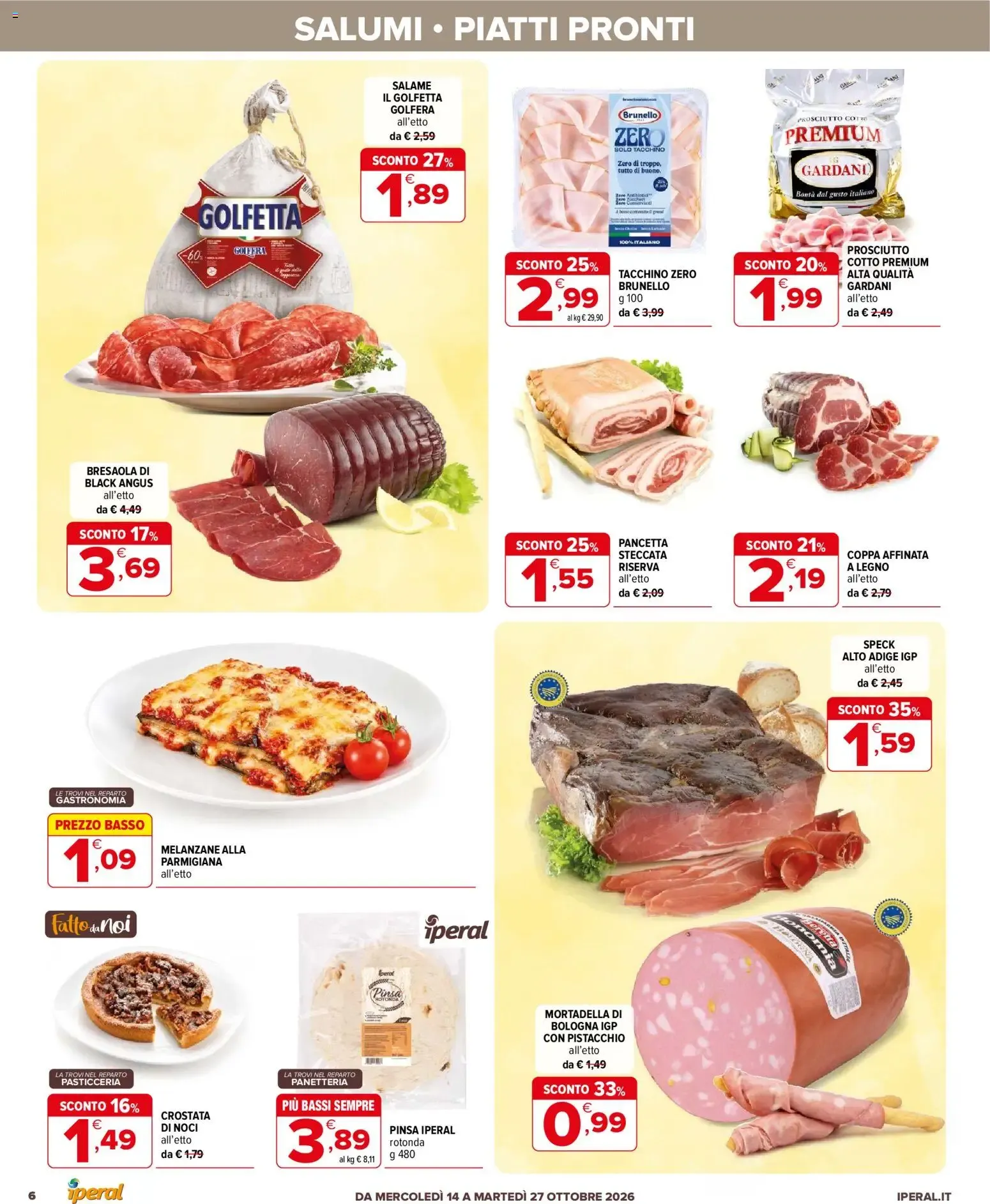 Iperal Supermercati - Affari a 1, 2, 3 Euro da 14 ottobre a 27 ottobre di 2026 - Pagina del volantino 6