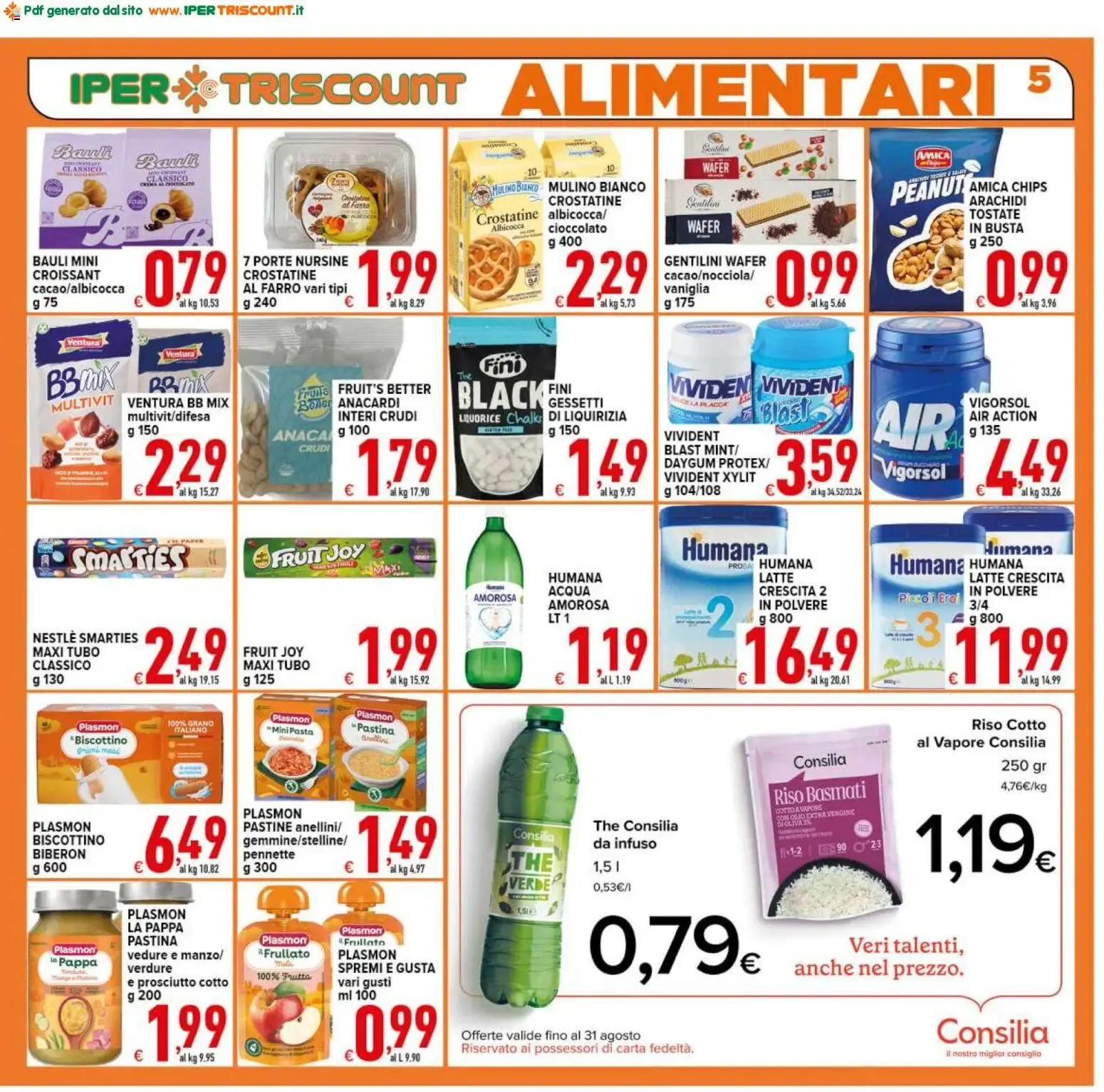Ipertriscount volantino dal 21/08/2026 - online Offerte da 21 agosto a 1 settembre di 2026 - Pagina del volantino 5
